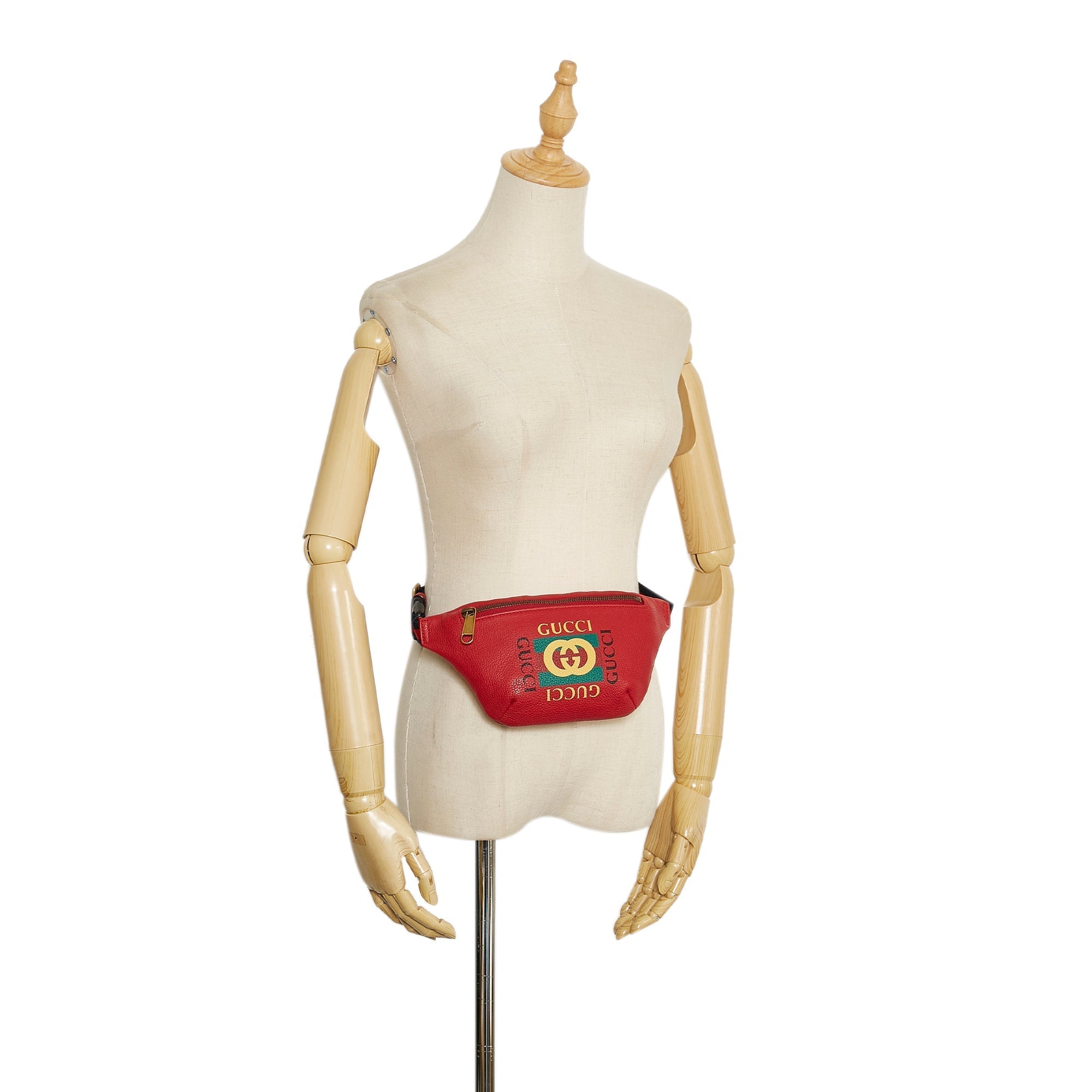 Gucci Logo Belt Bag Red