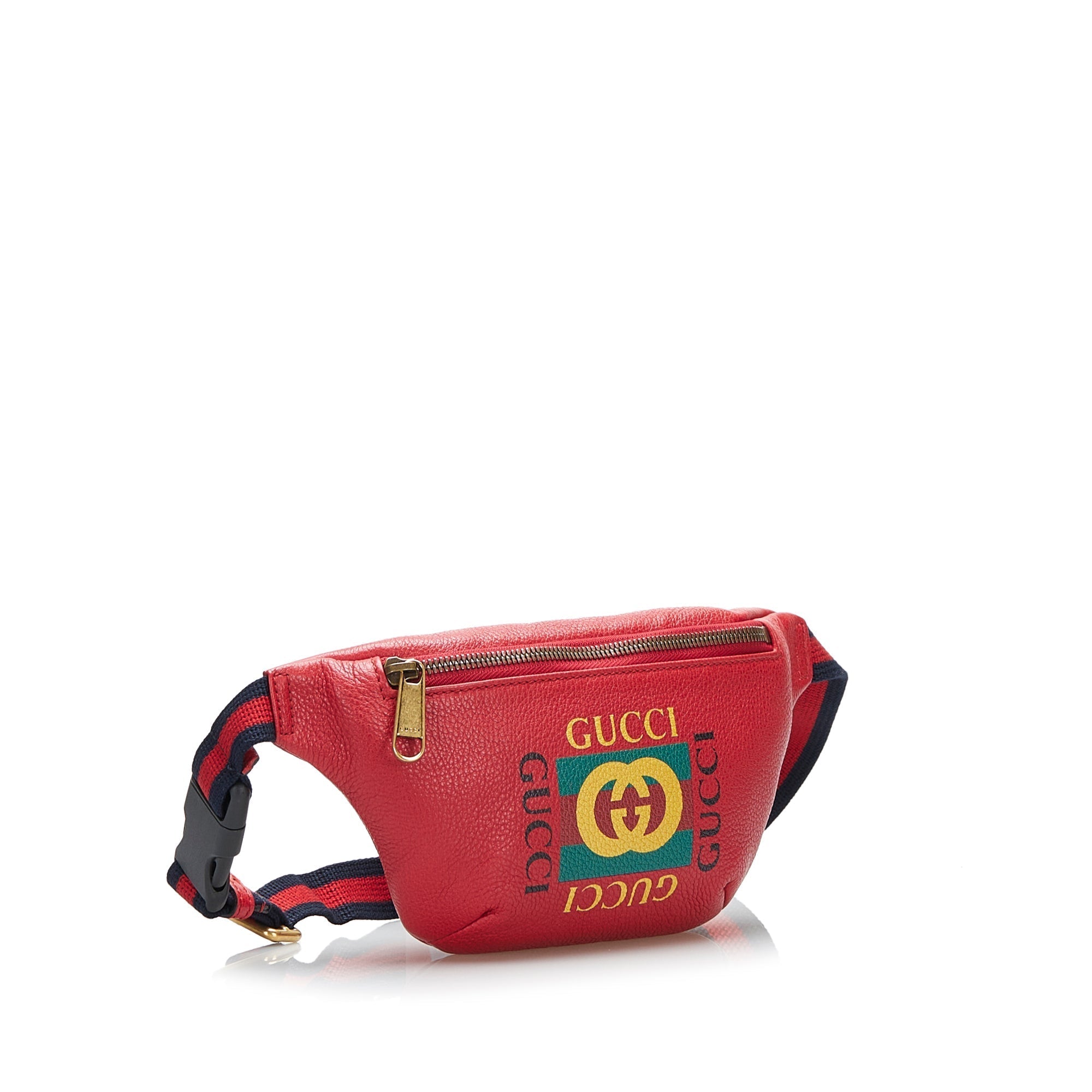 Gucci Logo Belt Bag Red