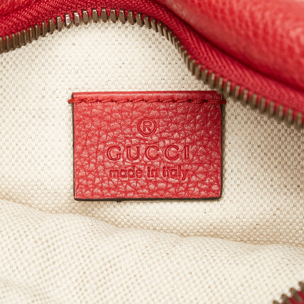 Gucci Logo Belt Bag Red