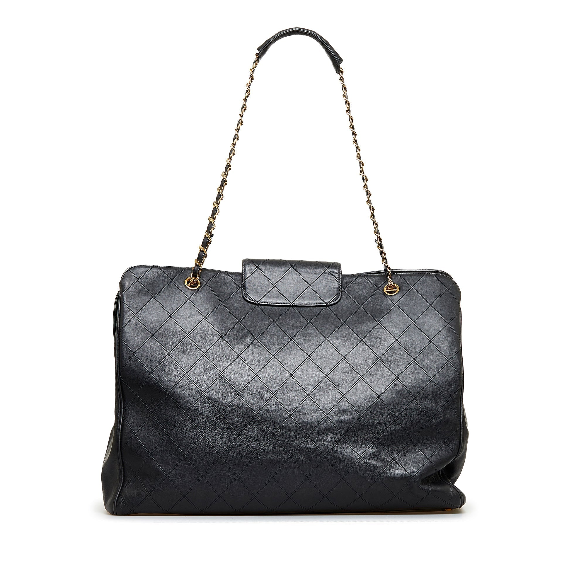 Chanel Supermodel Weekender Jumbo XL Black Lambskin Gold