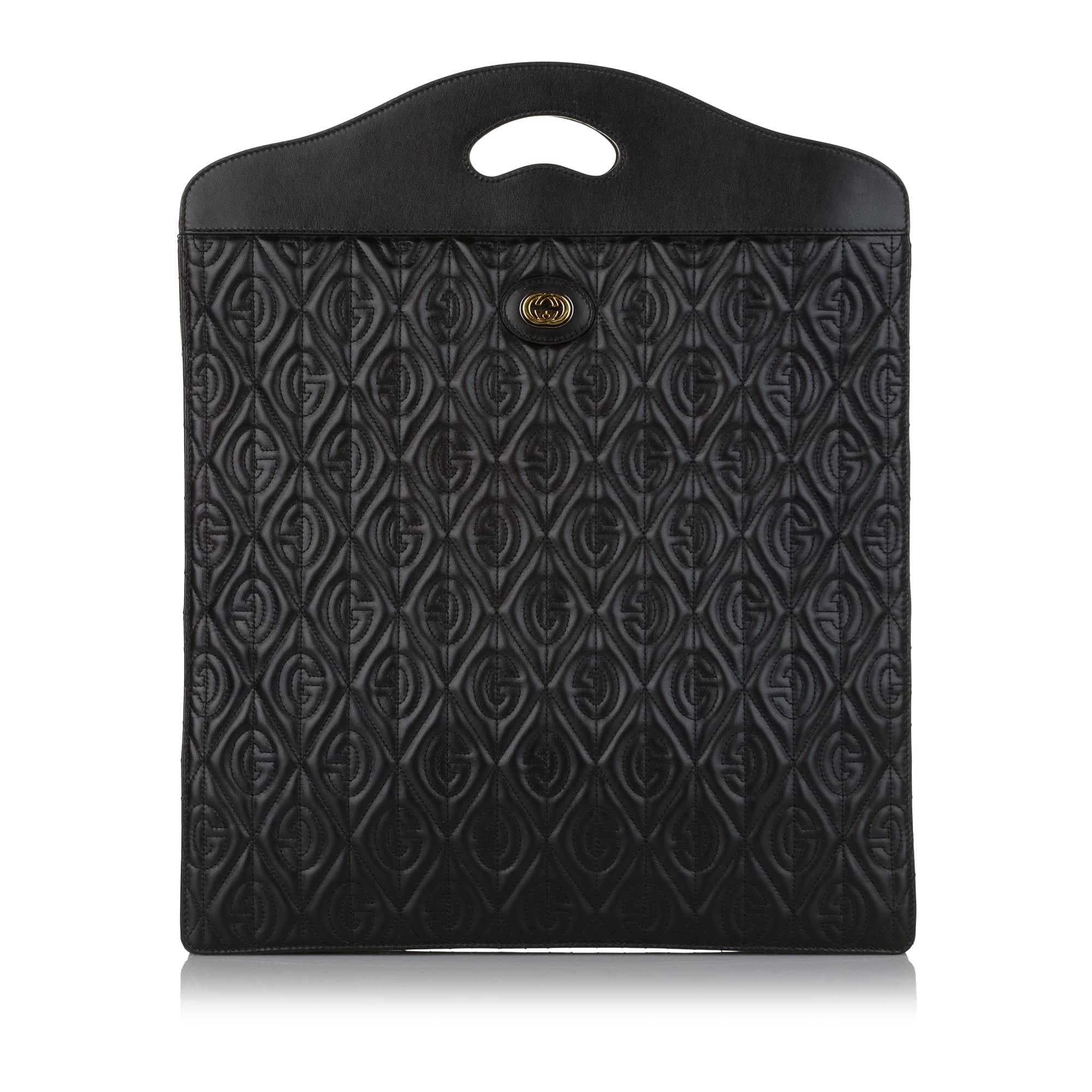 SALE Gucci Morpheus Handbag Black Embroidered Leather