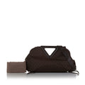 Bottega Veneta Point Brown Intrecciato Effect Canvas