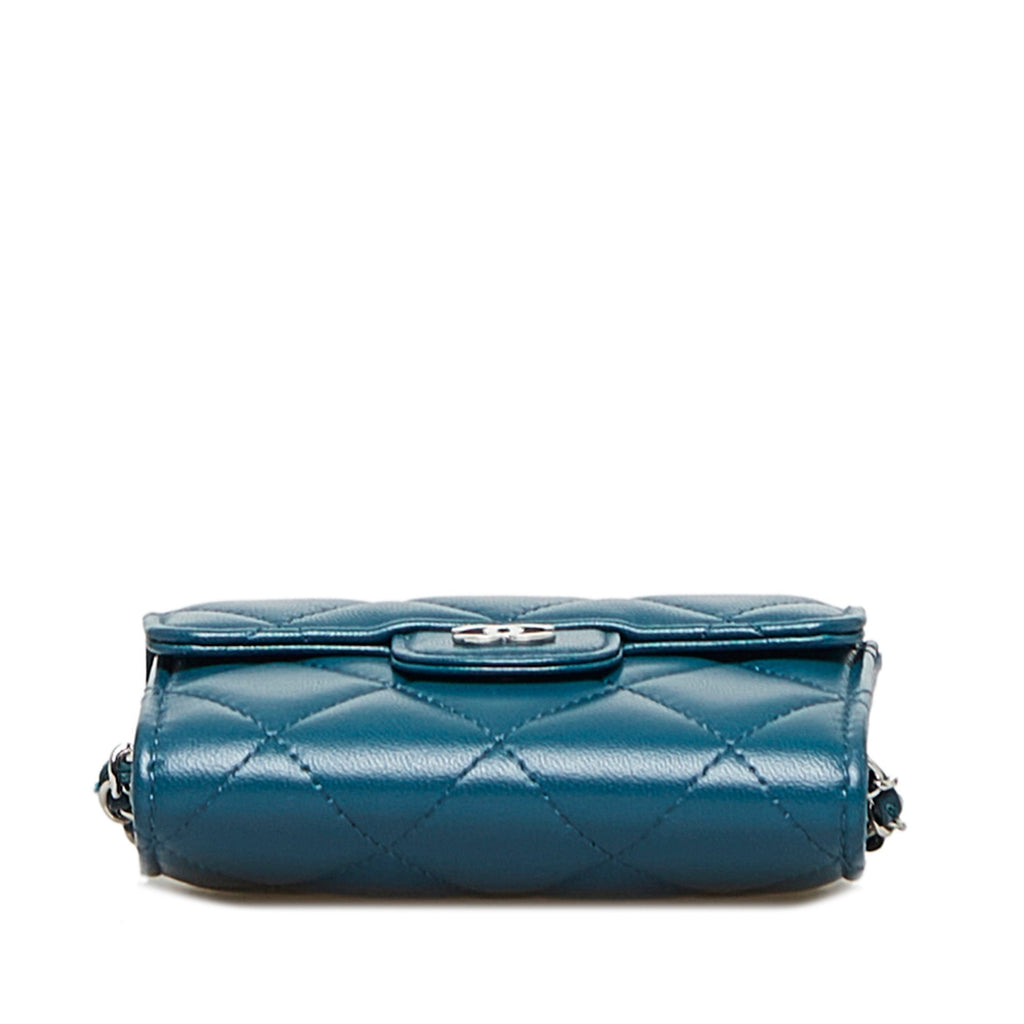 CHANEL Classic Compact Wallet On Chain Crossbody Bag