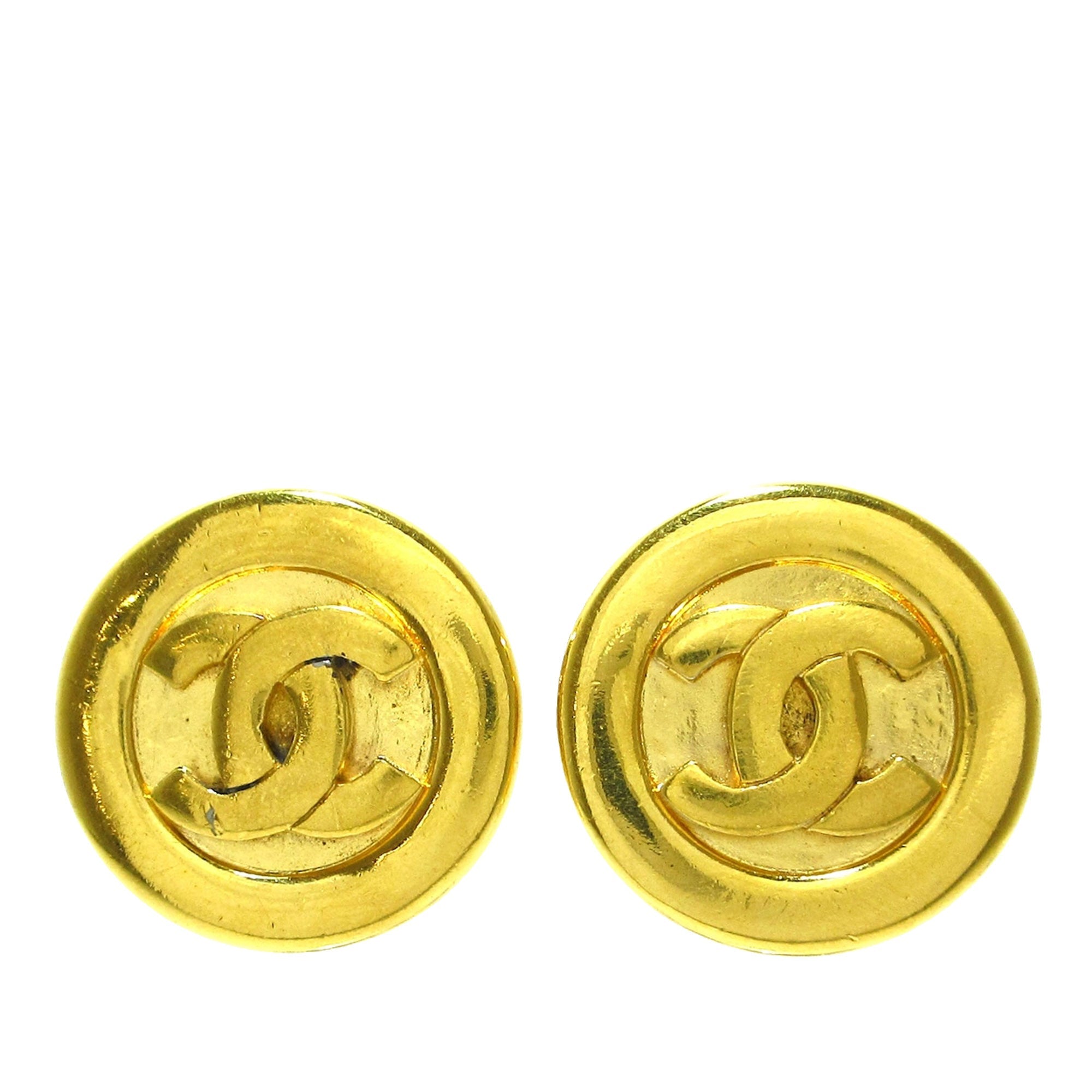 CHANEL CC Clip-on Earrings Costume Earrings