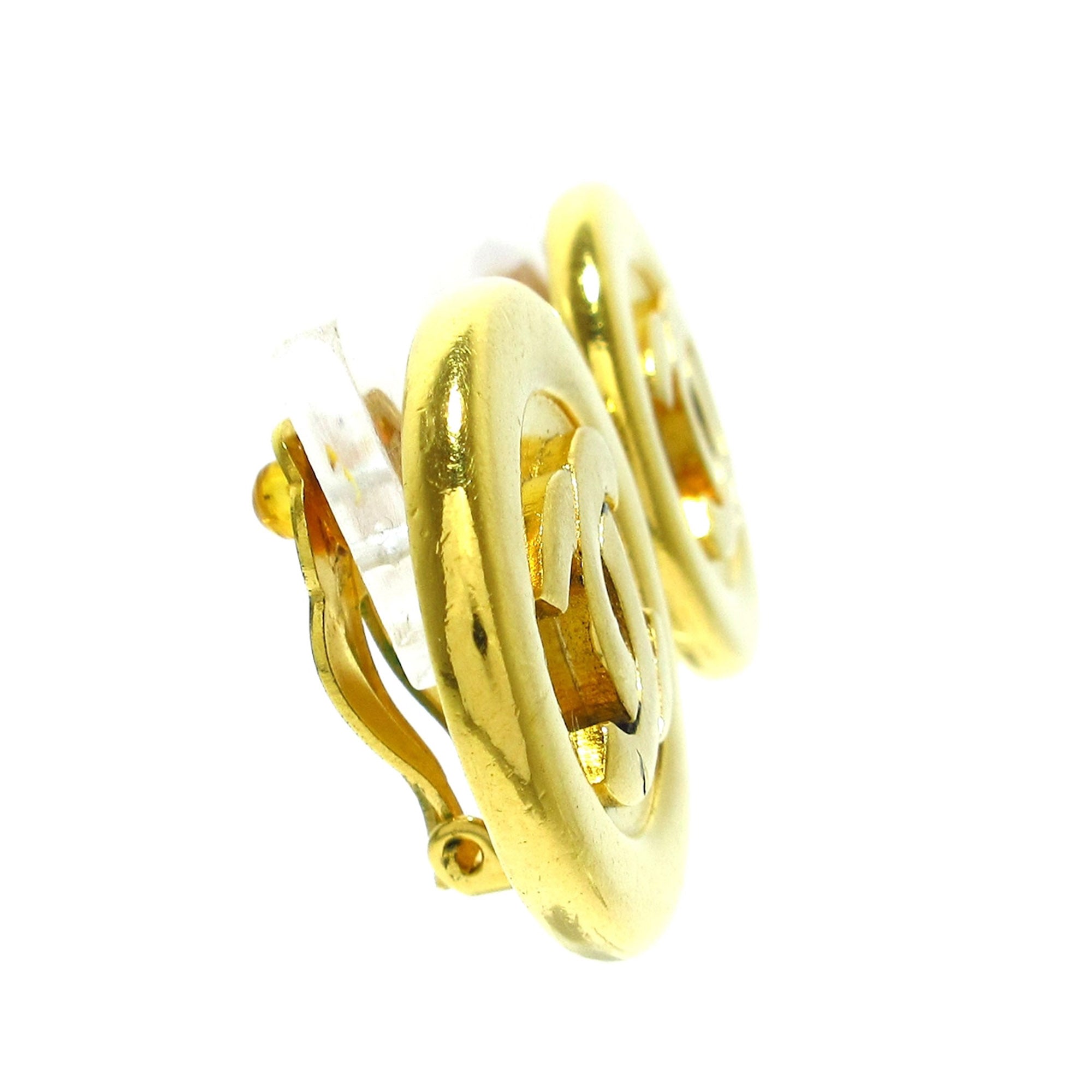 CHANEL CC Clip-on Earrings Costume Earrings