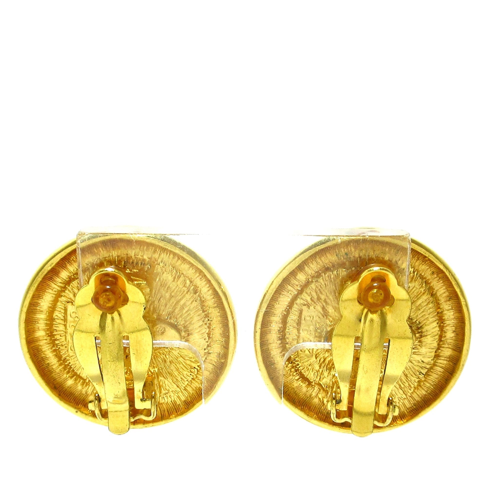 CHANEL CC Clip-on Earrings Costume Earrings