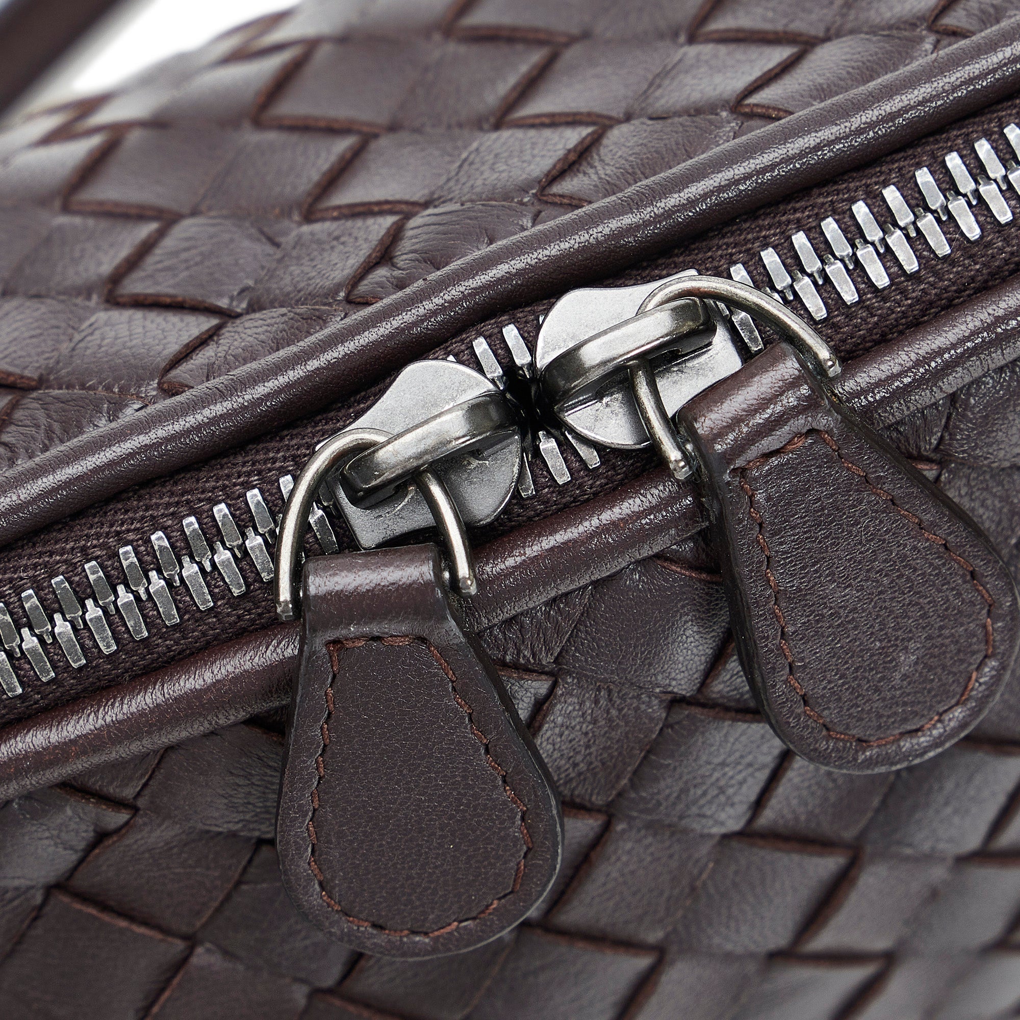 Bottega Veneta Nodini Brown Intrecciato