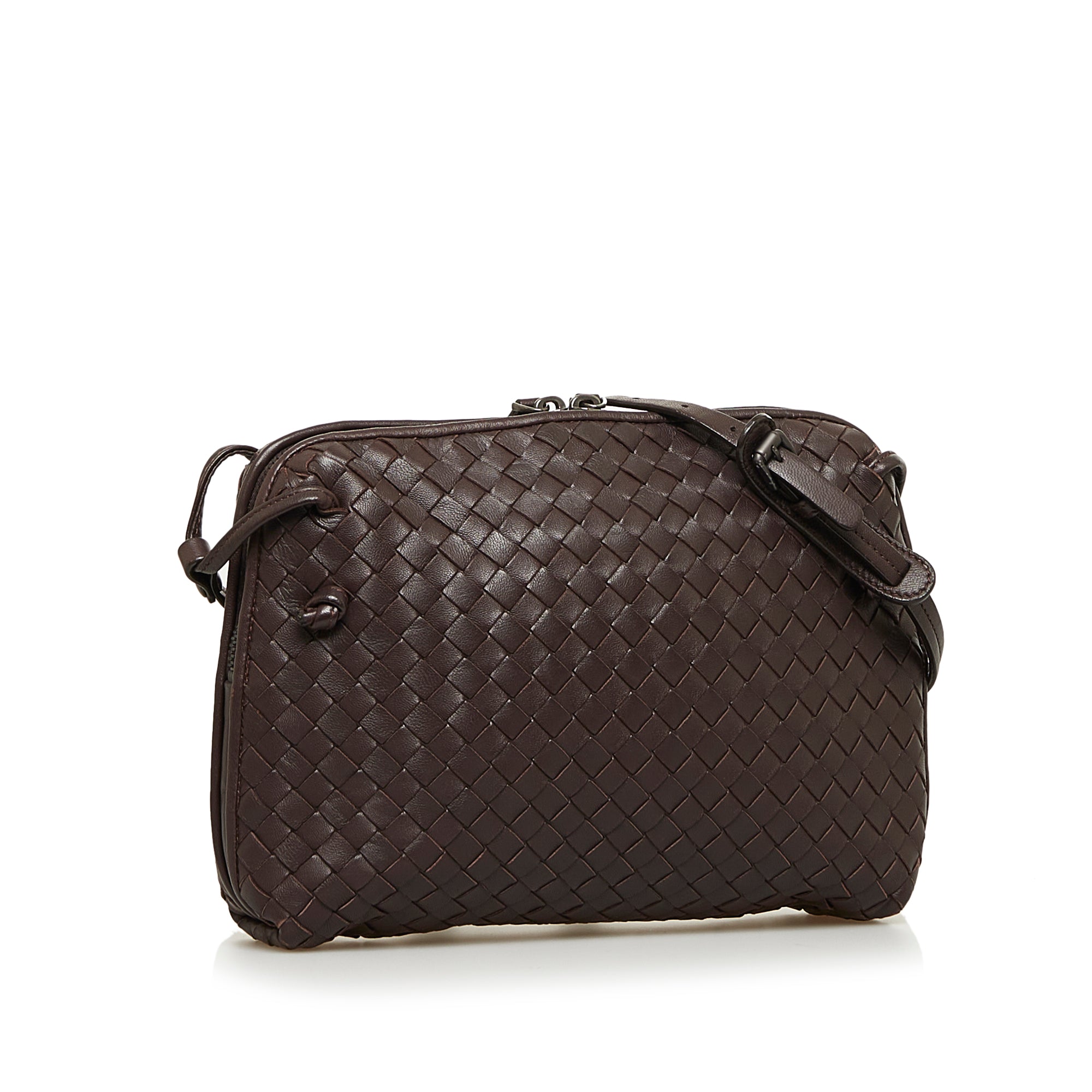 Bottega Veneta Nodini Brown Intrecciato