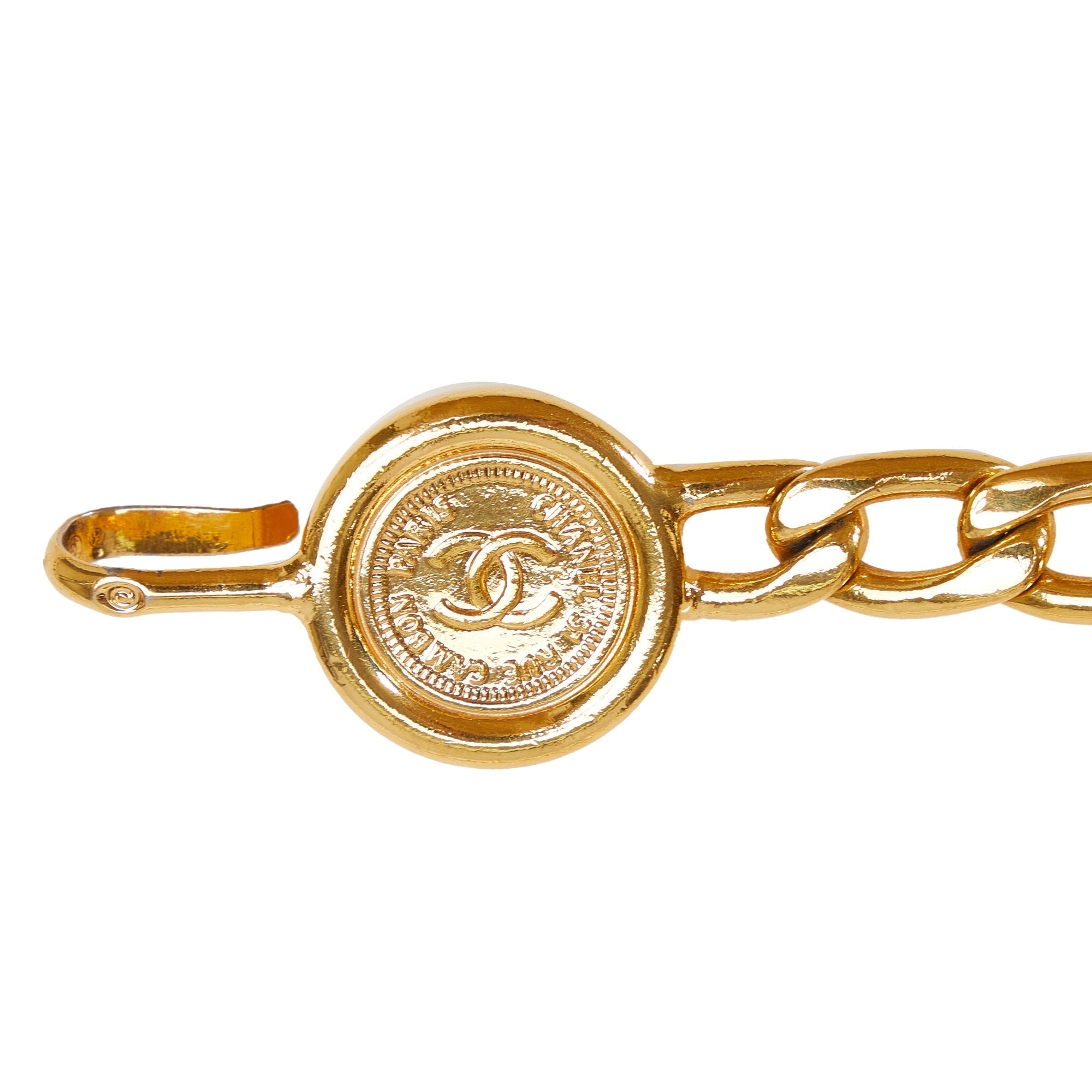 CHANEL CC Medallion Chain-Link Belt