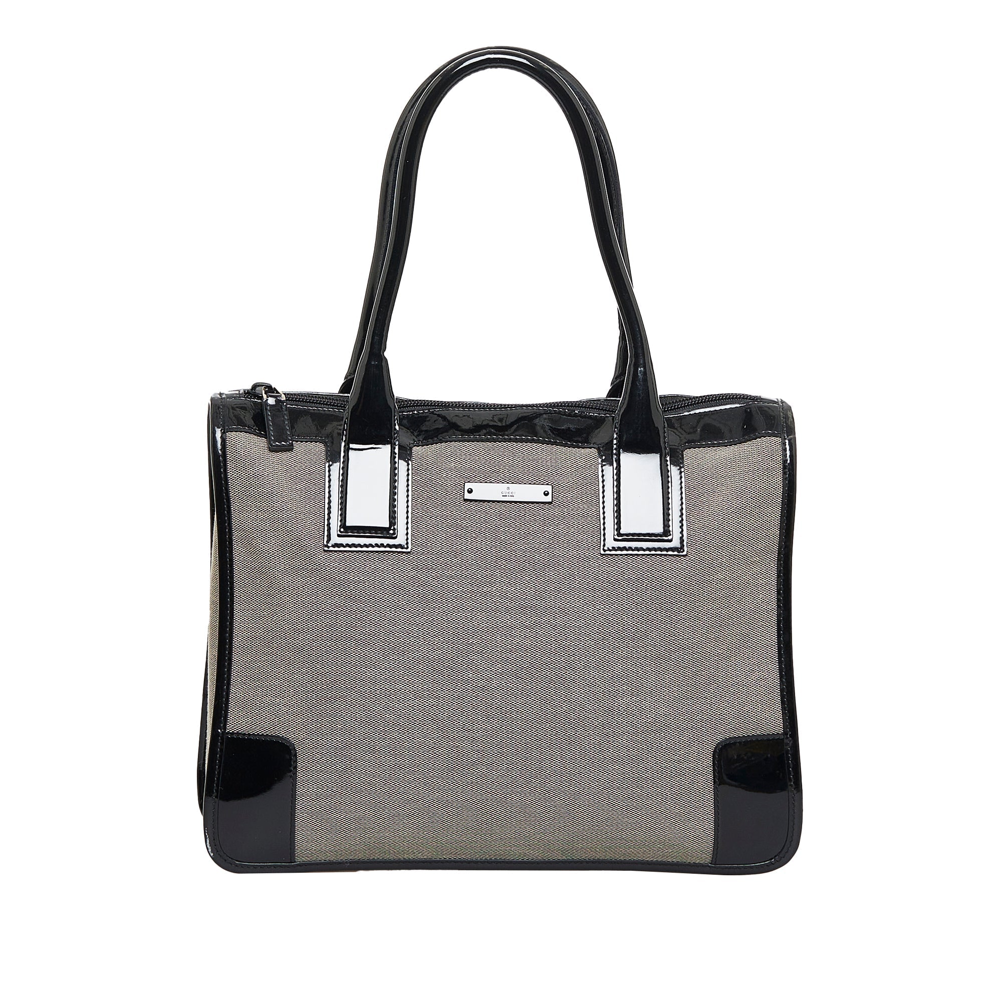 Gucci Handbag Grey Canvas