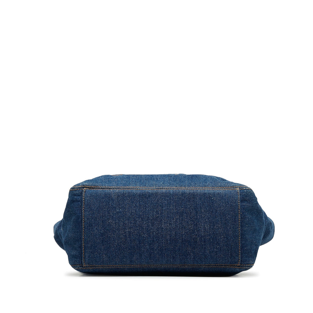 CHANEL CC Denim Tote Bag