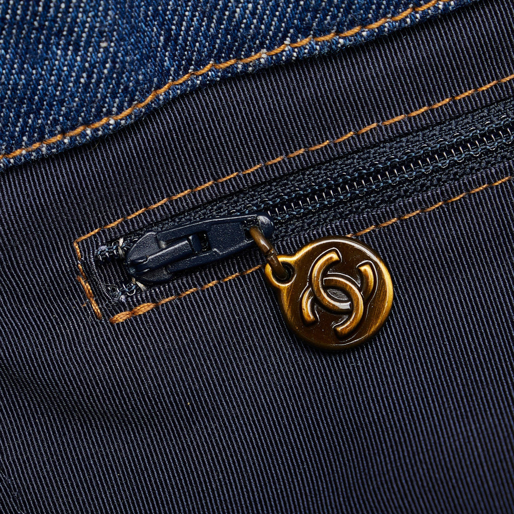 CHANEL CC Denim Tote Bag