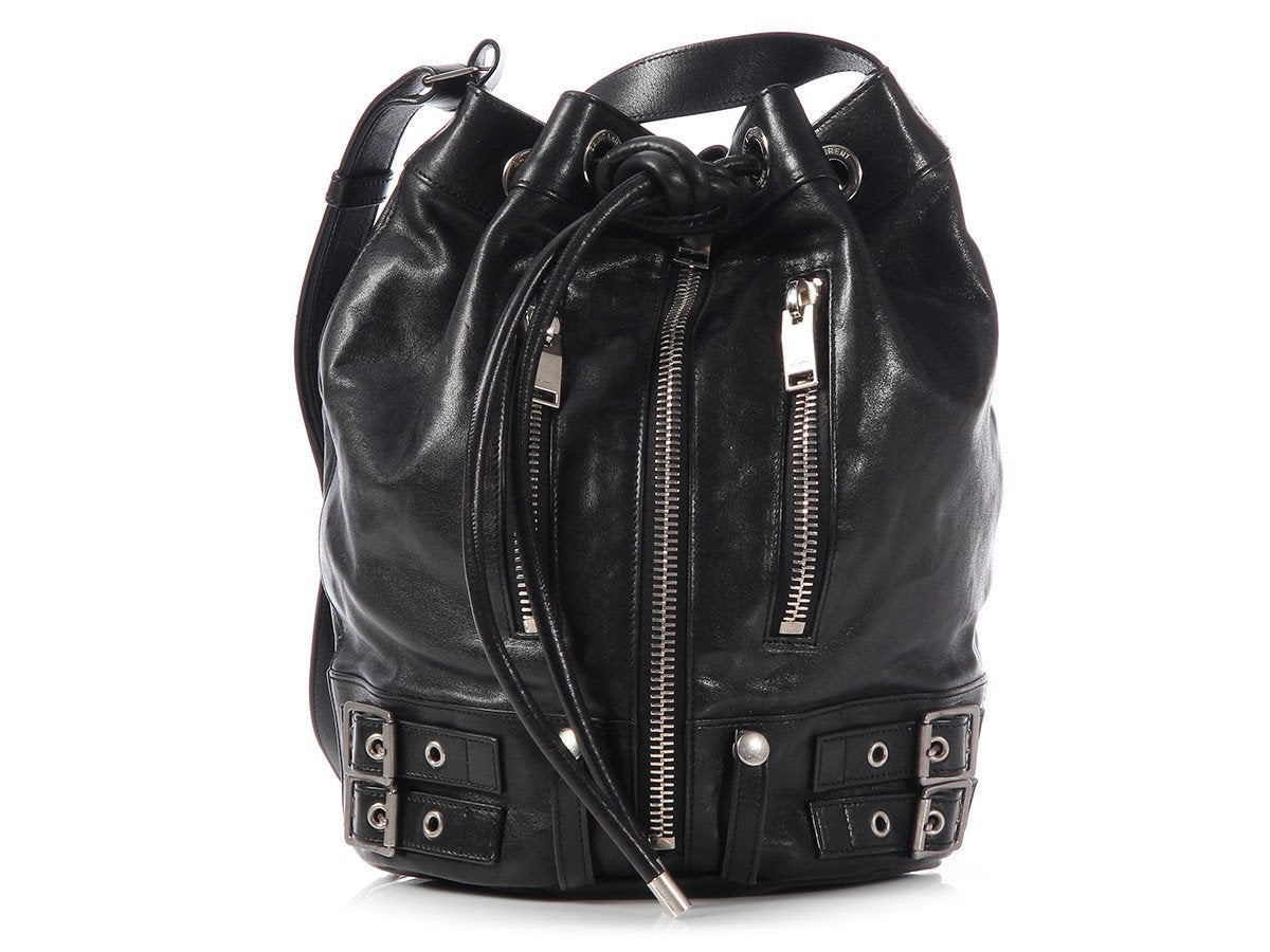 Saint Laurent Black Rider Bucket Bag