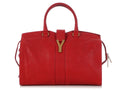 Saint Laurent Medium Red Cabas Chyc Tote