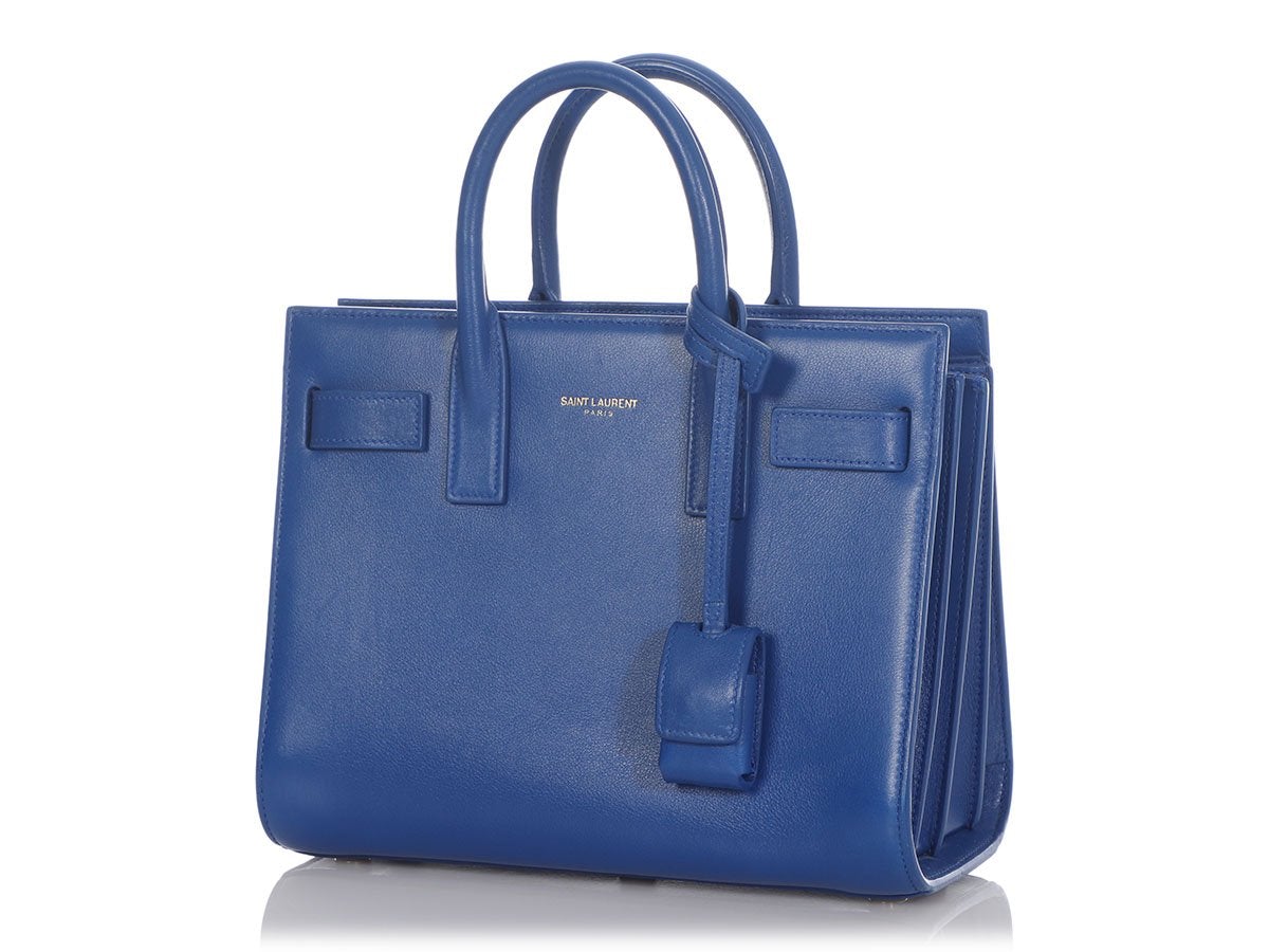 Saint Laurent Nano Royal Blue Sac de Jour