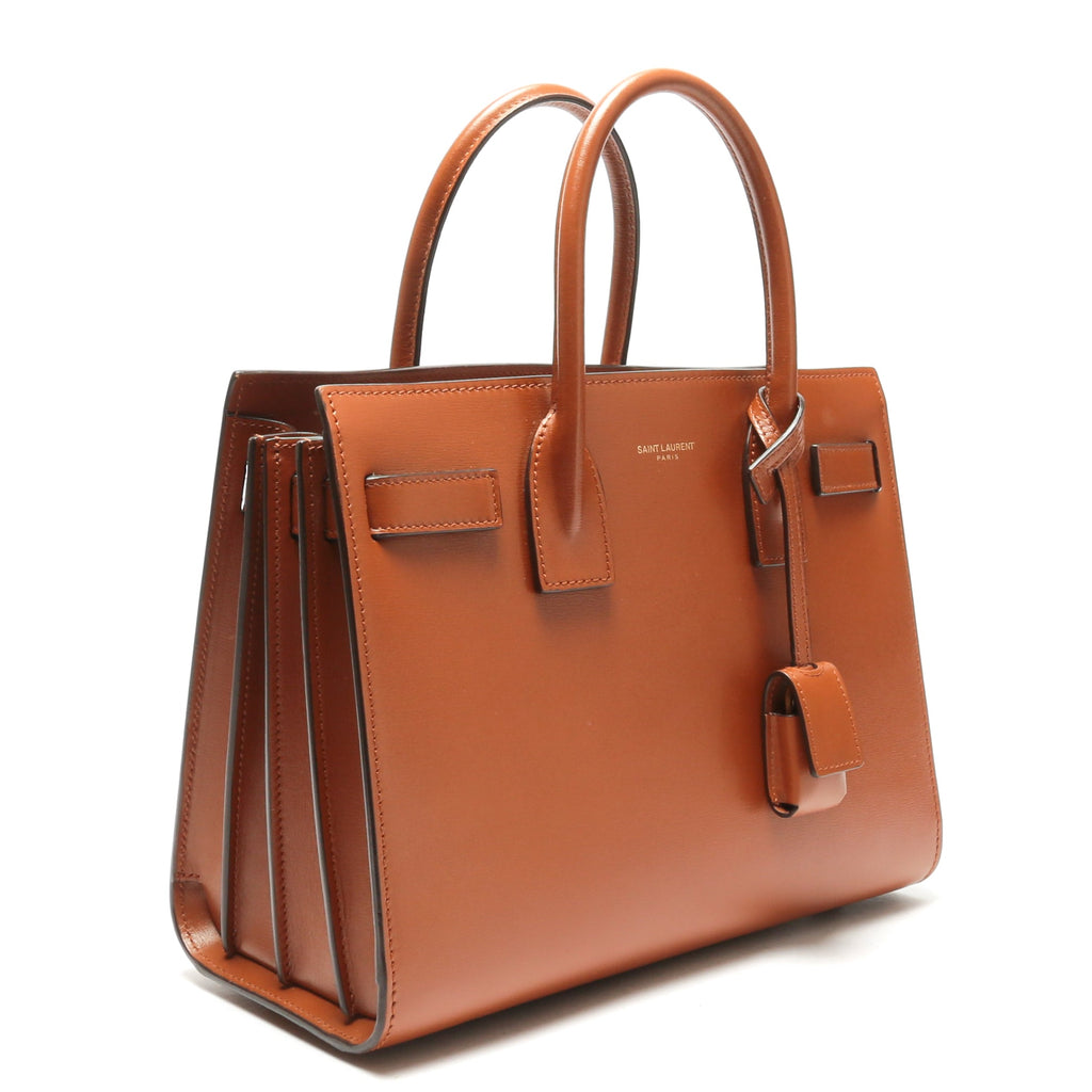 SAINT LAURENT Baby Sac de Jour- Dark Brown 'Brick'