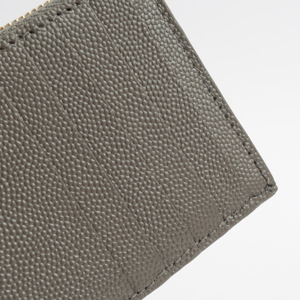 SAINT LAURENT Card Holder/Coin Purse- Grey