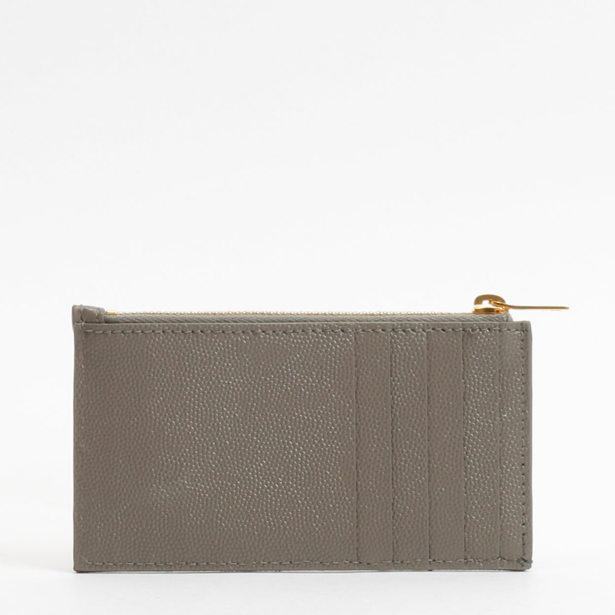 SAINT LAURENT Card Holder/Coin Purse- Grey
