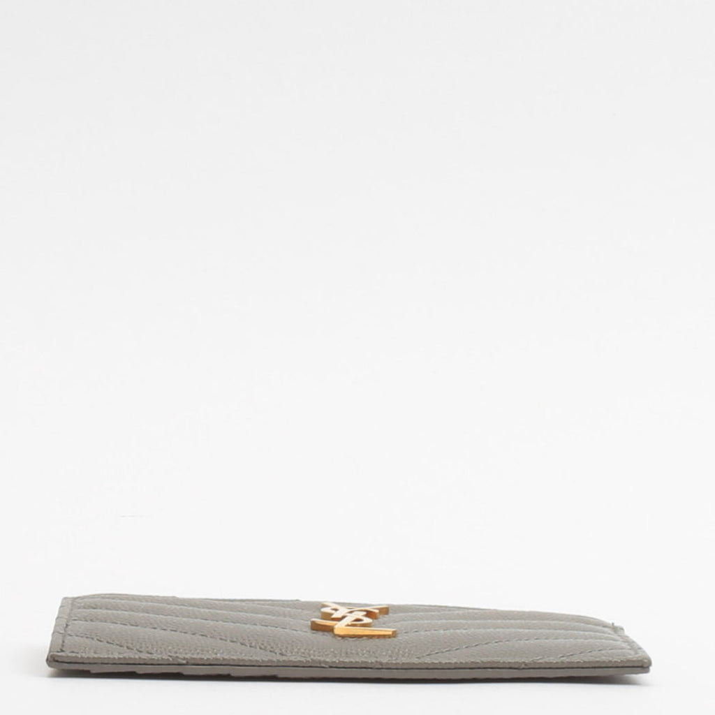 SAINT LAURENT Card Holder/Coin Purse- Grey