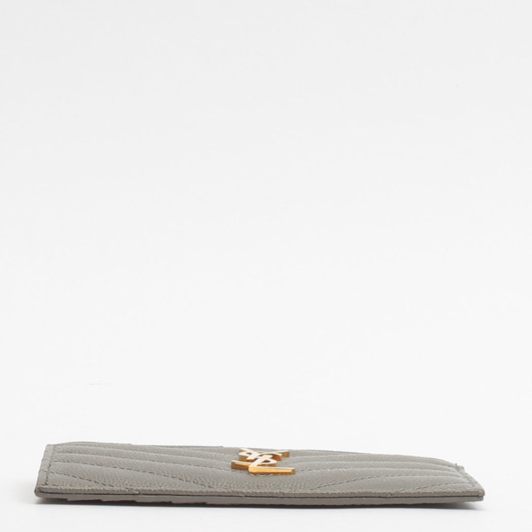 SAINT LAURENT Card Holder/Coin Purse- Grey
