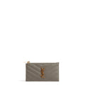 SAINT LAURENT Card Holder/Coin Purse- Grey
