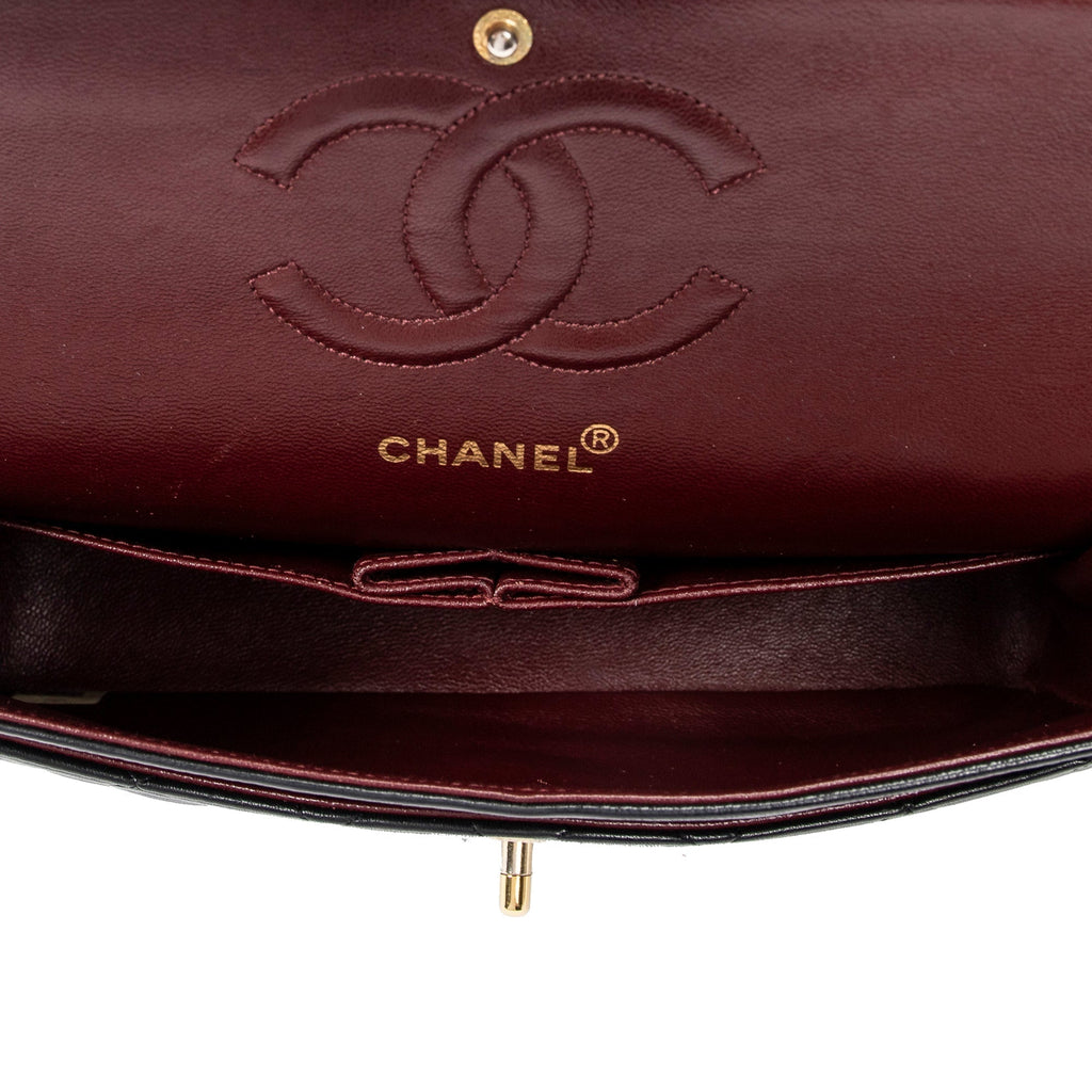 CHANEL Medium Classic Lambskin Double Flap Shoulder Bag