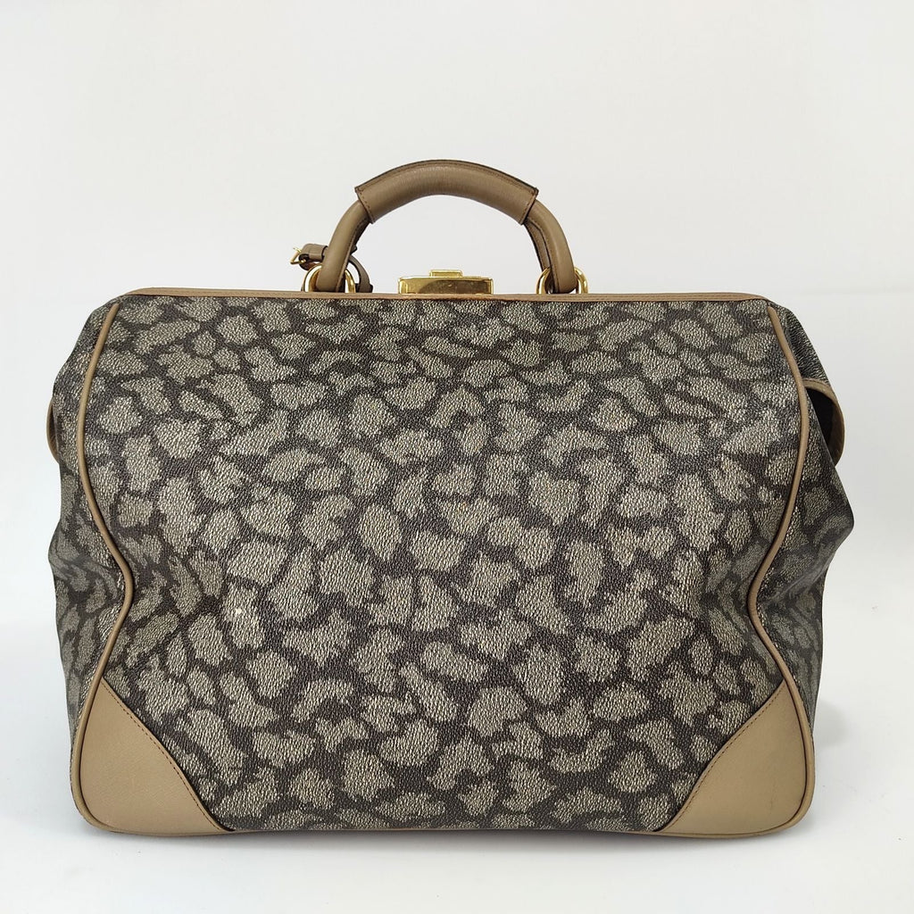 SAINT LAURENT vintage travel bag with Giraffe motif