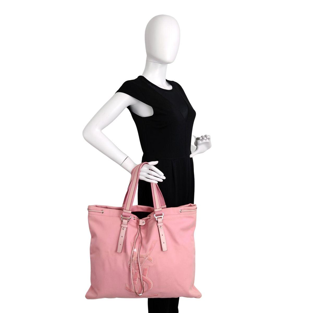 SAINT LAURENT canvas shopper bag