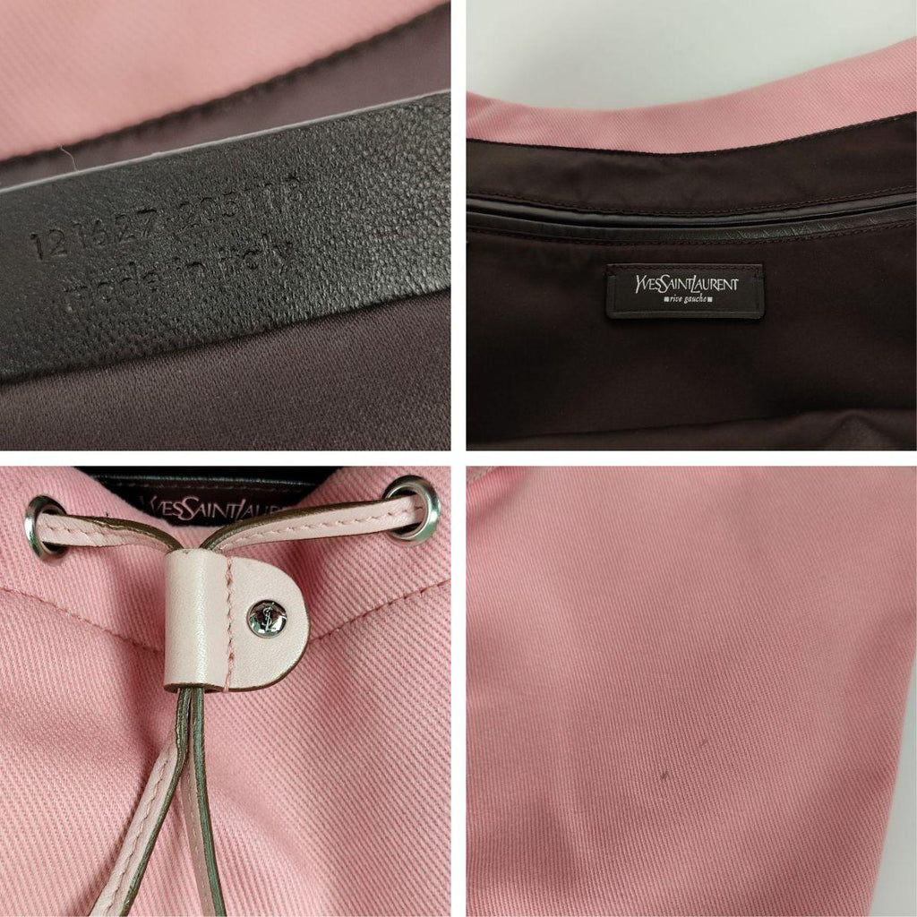 SAINT LAURENT canvas shopper bag
