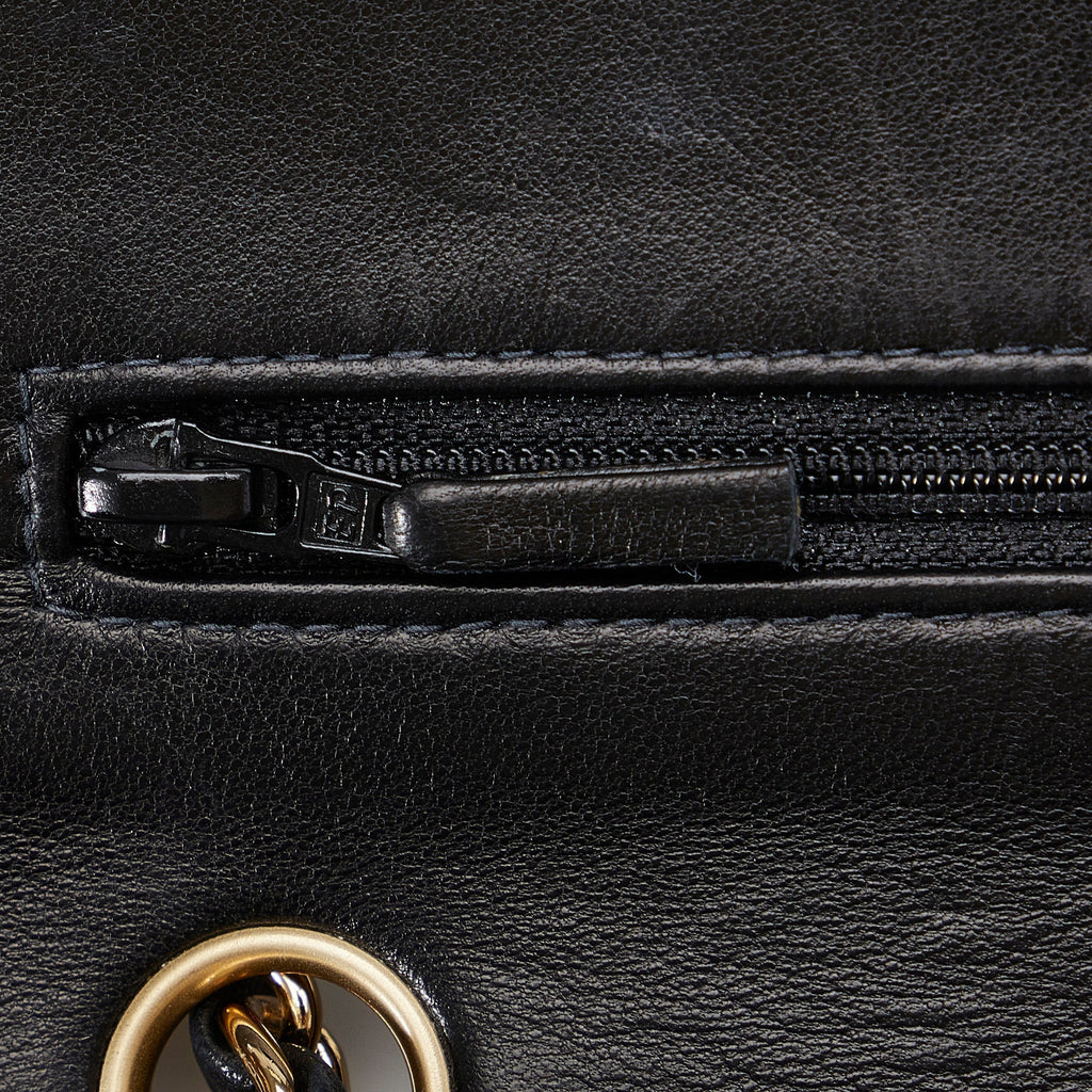 CHANEL Small Classic Lambskin Leather Double Flap Bag