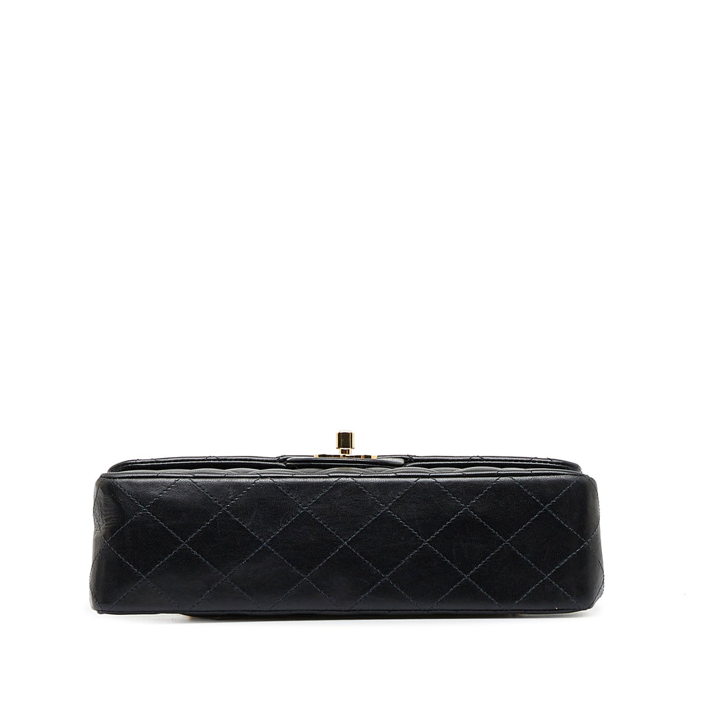 CHANEL Small Classic Lambskin Leather Double Flap Bag