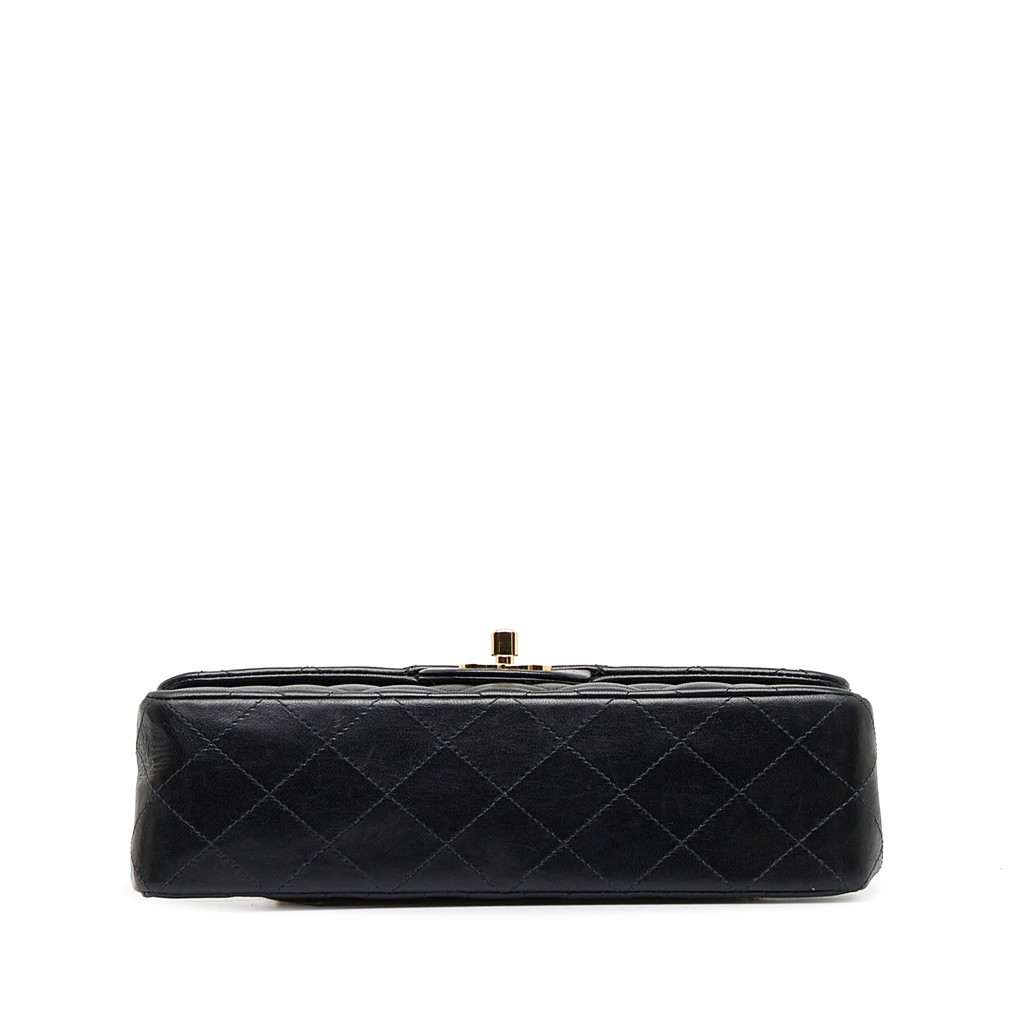 CHANEL Small Classic Lambskin Leather Double Flap Bag