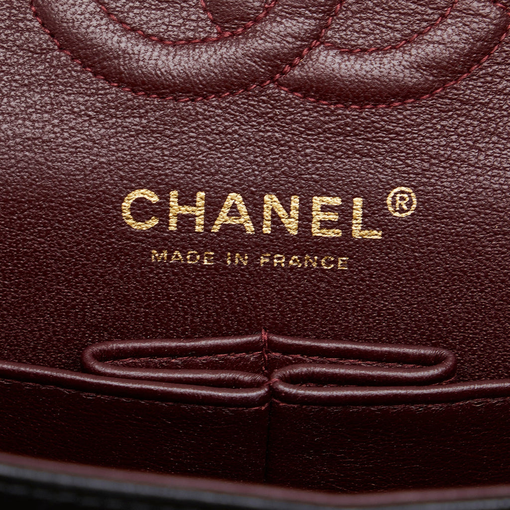 CHANEL Small Classic Lambskin Leather Double Flap Bag