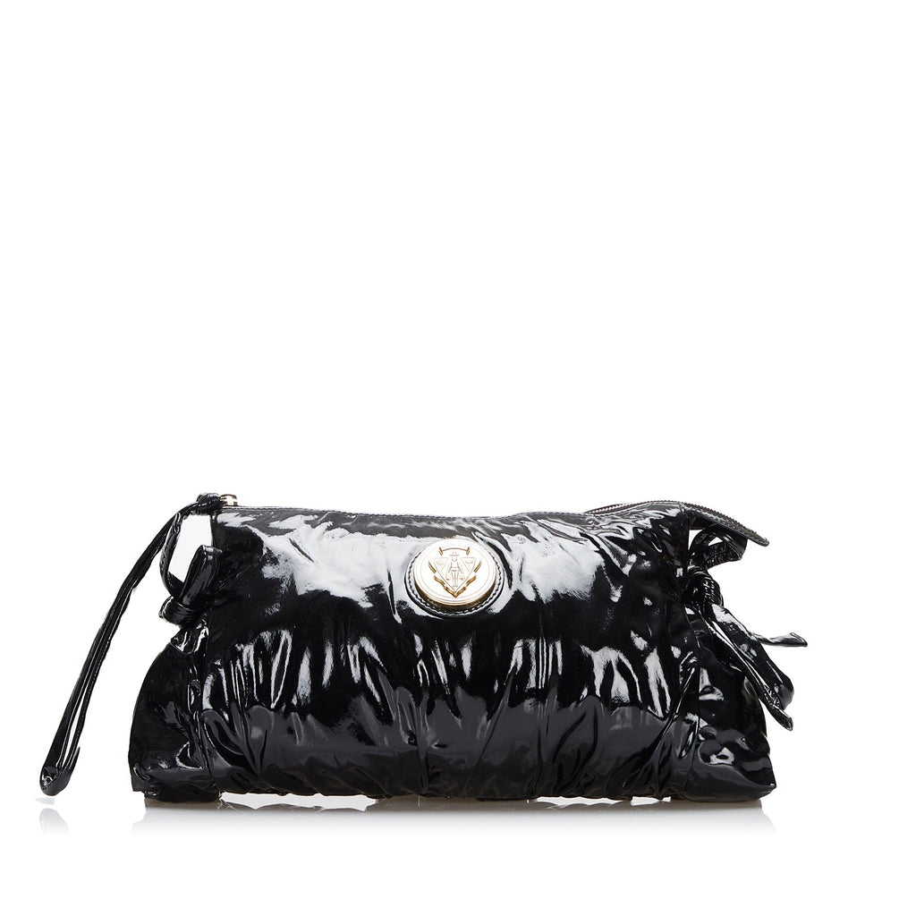 Gucci Hysteria Clutch Large Black Patent