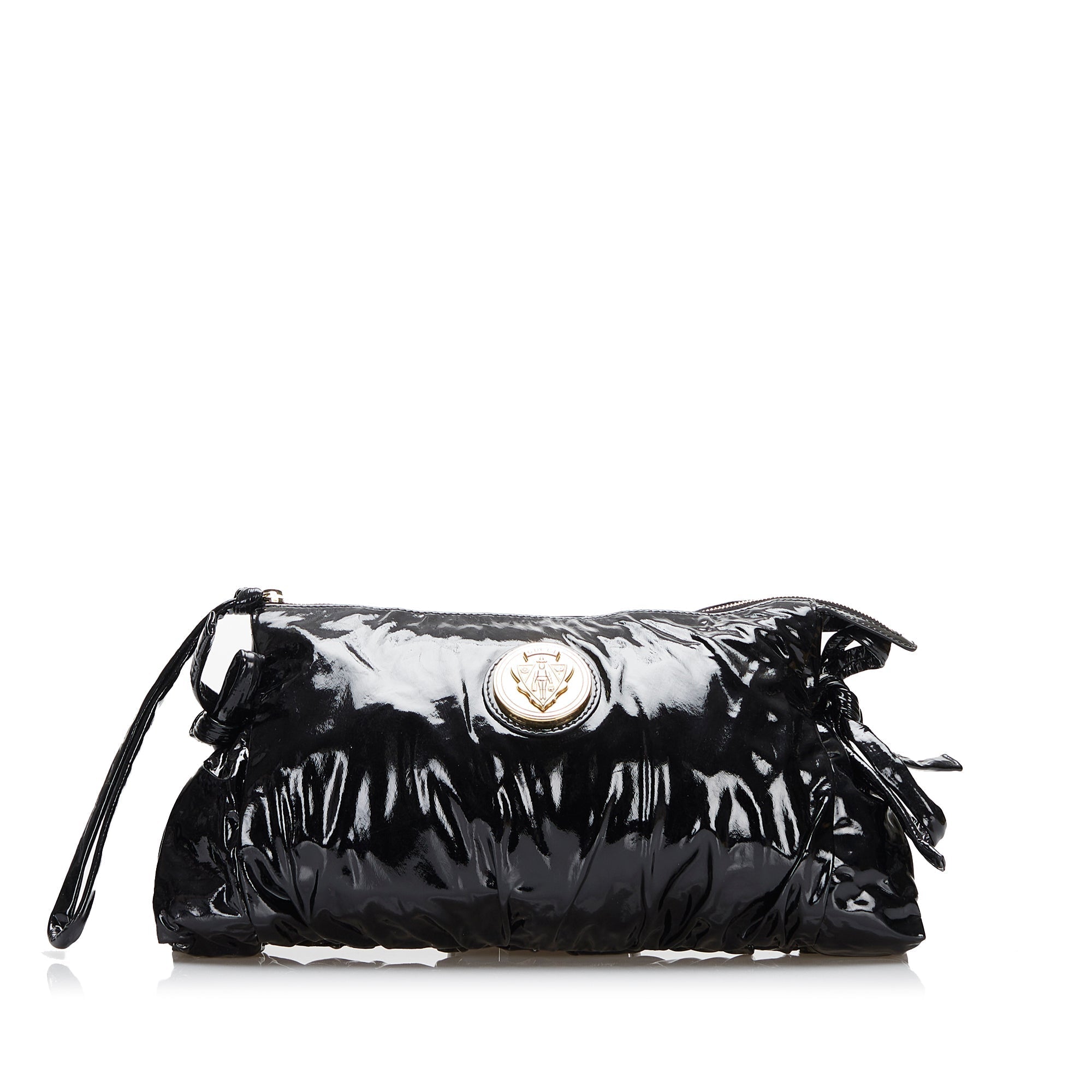 Gucci Hysteria Clutch Large Black Patent