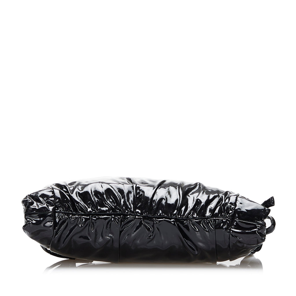 Gucci Hysteria Clutch Large Black Patent