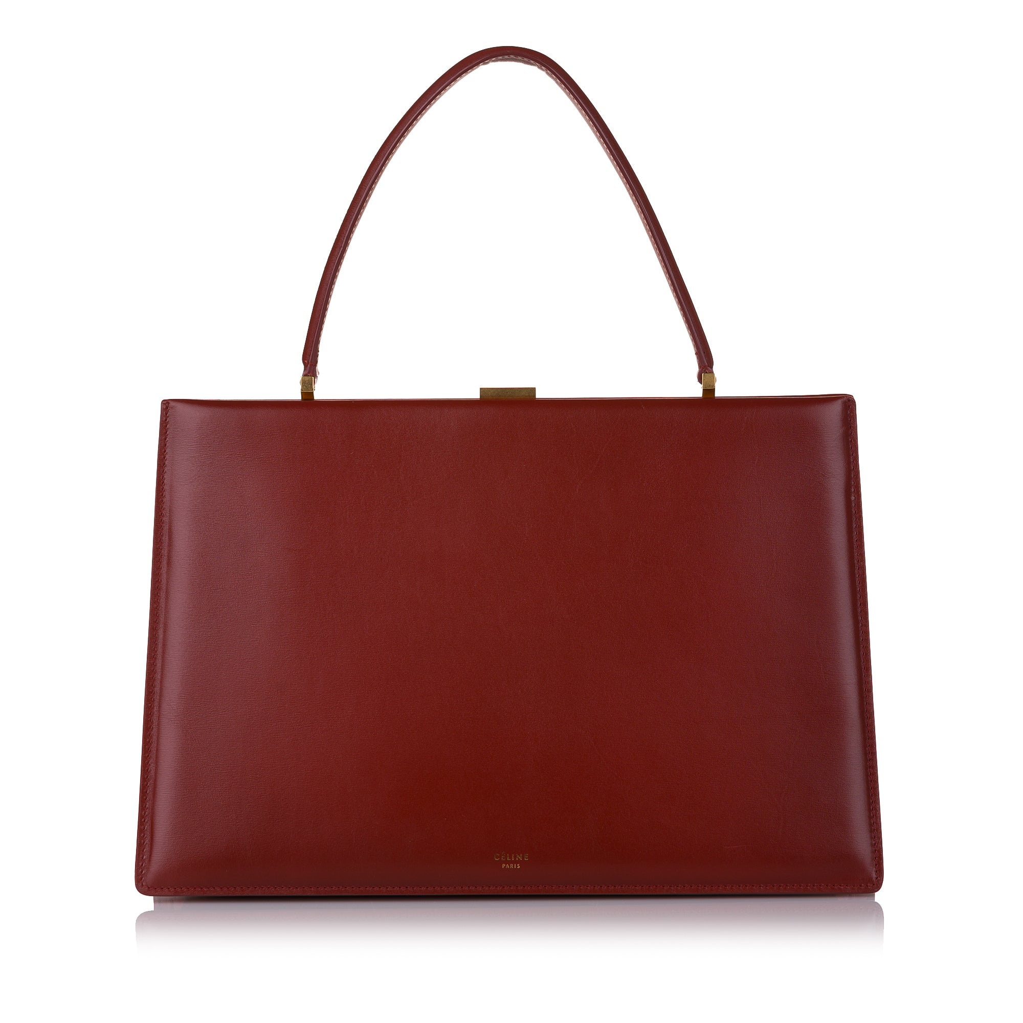 Gucci Clasp Handbag Brown