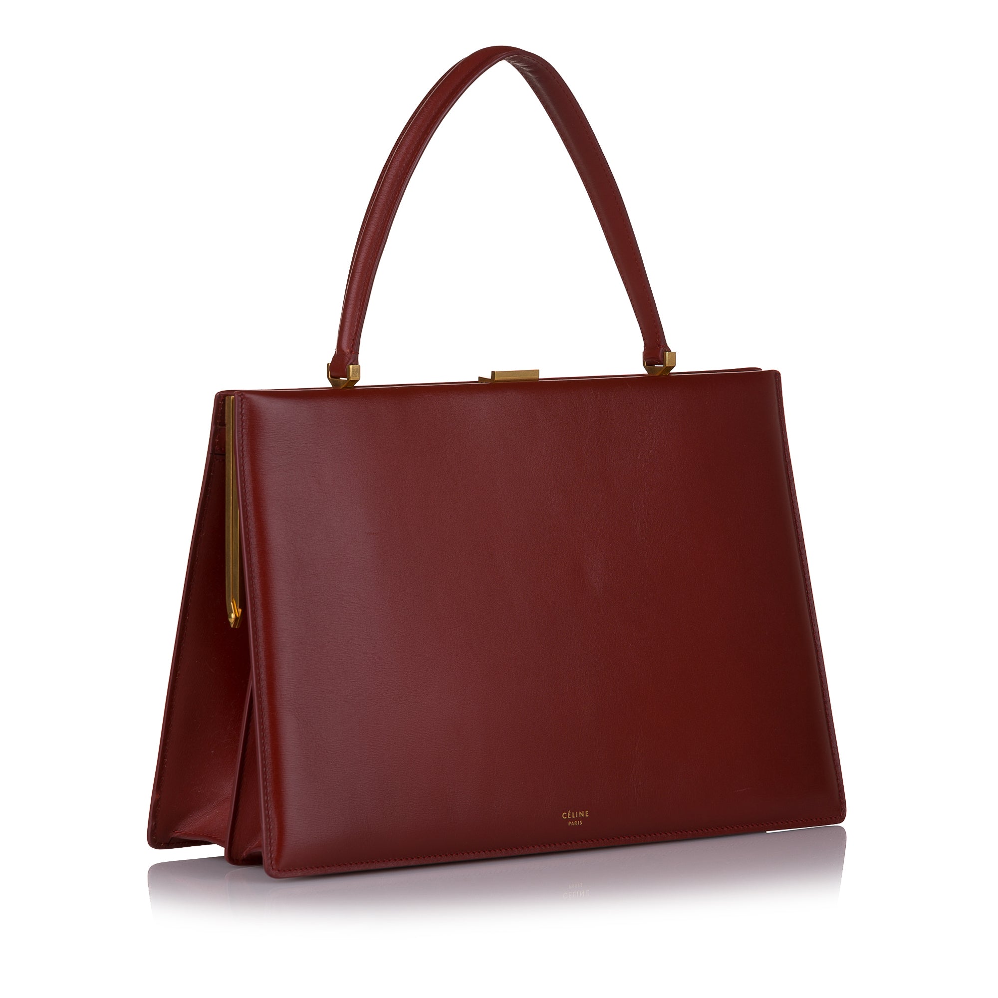 Gucci Clasp Handbag Brown