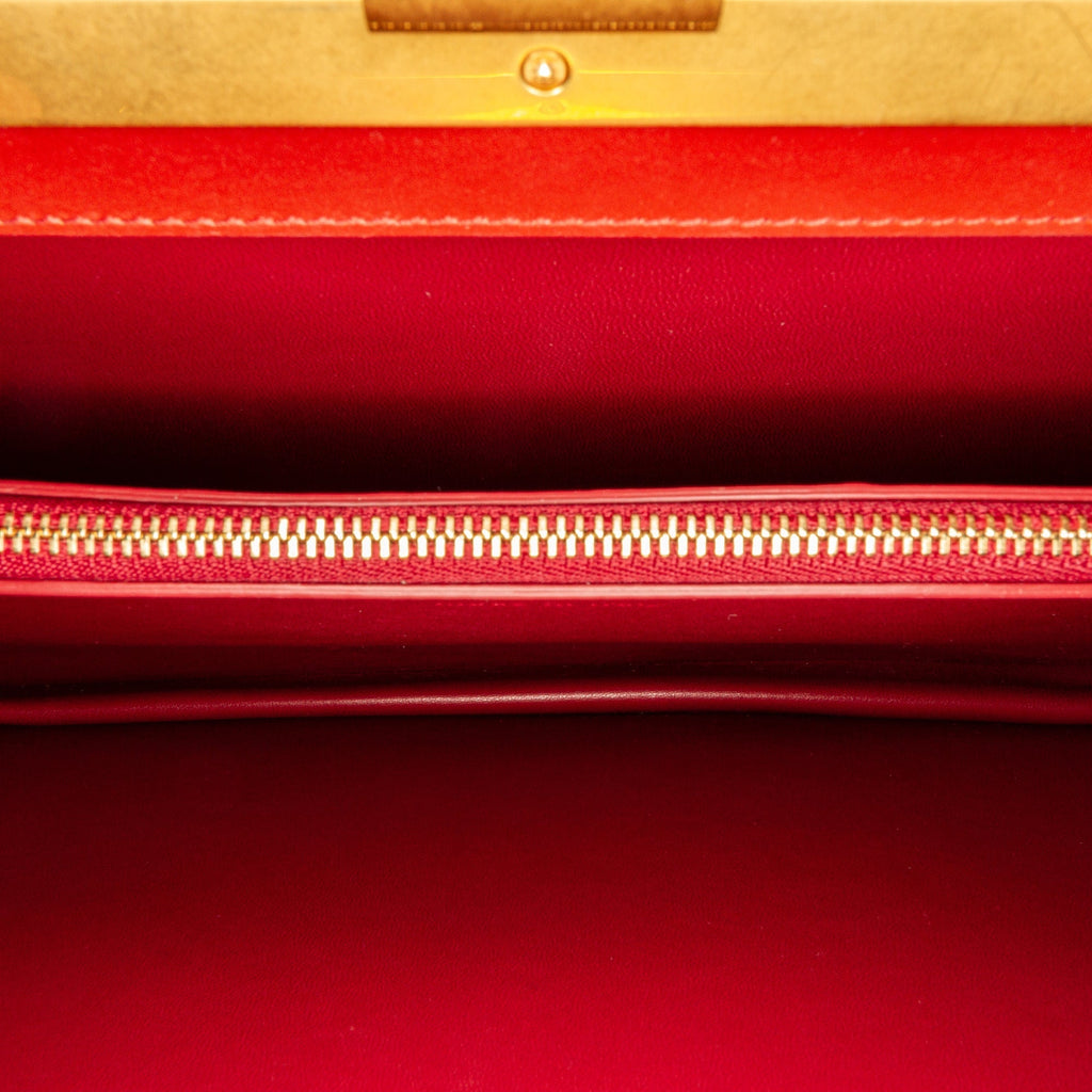 Gucci Clasp Handbag Brown