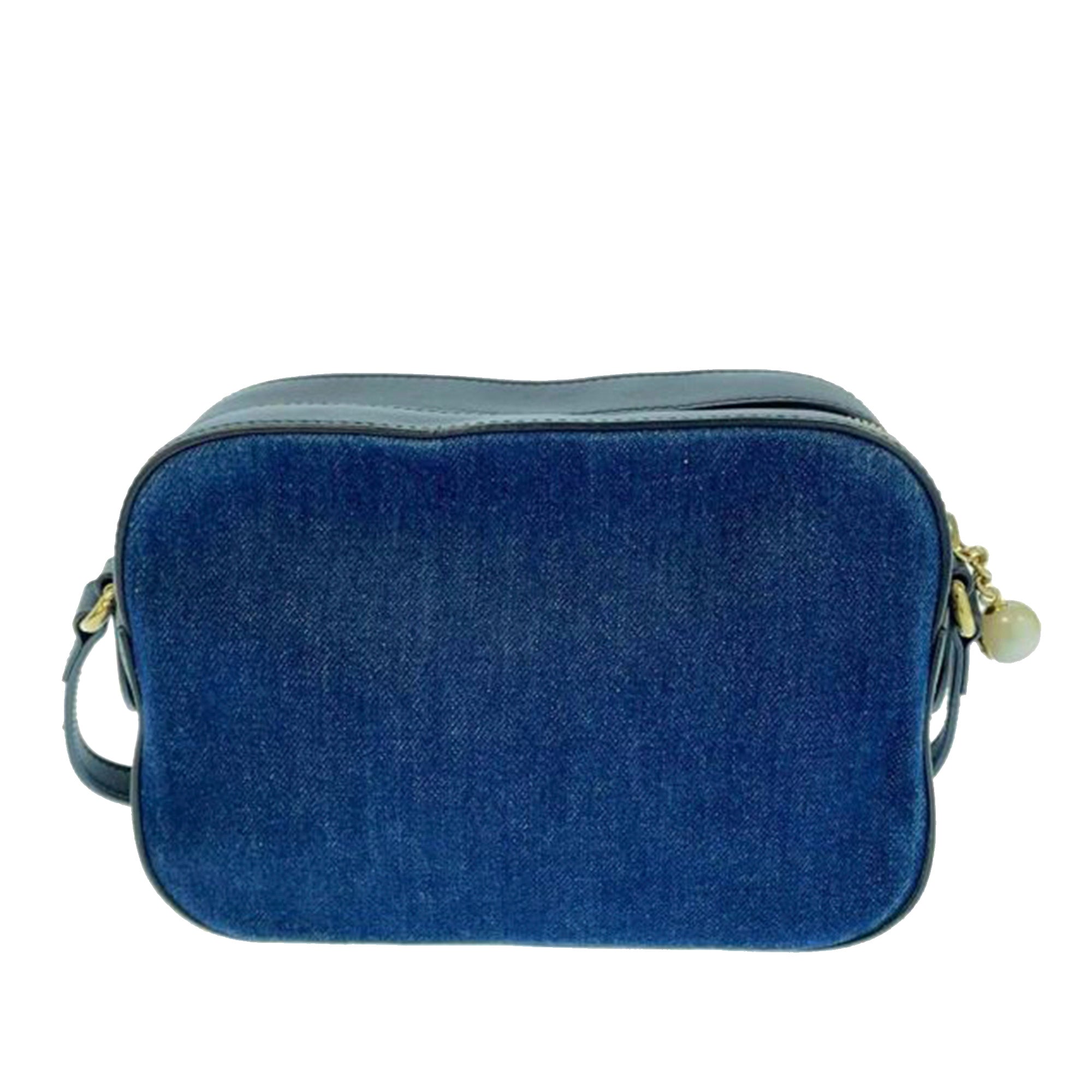 Gucci Flower Tiger Camera Bag Blue Denim Canvas