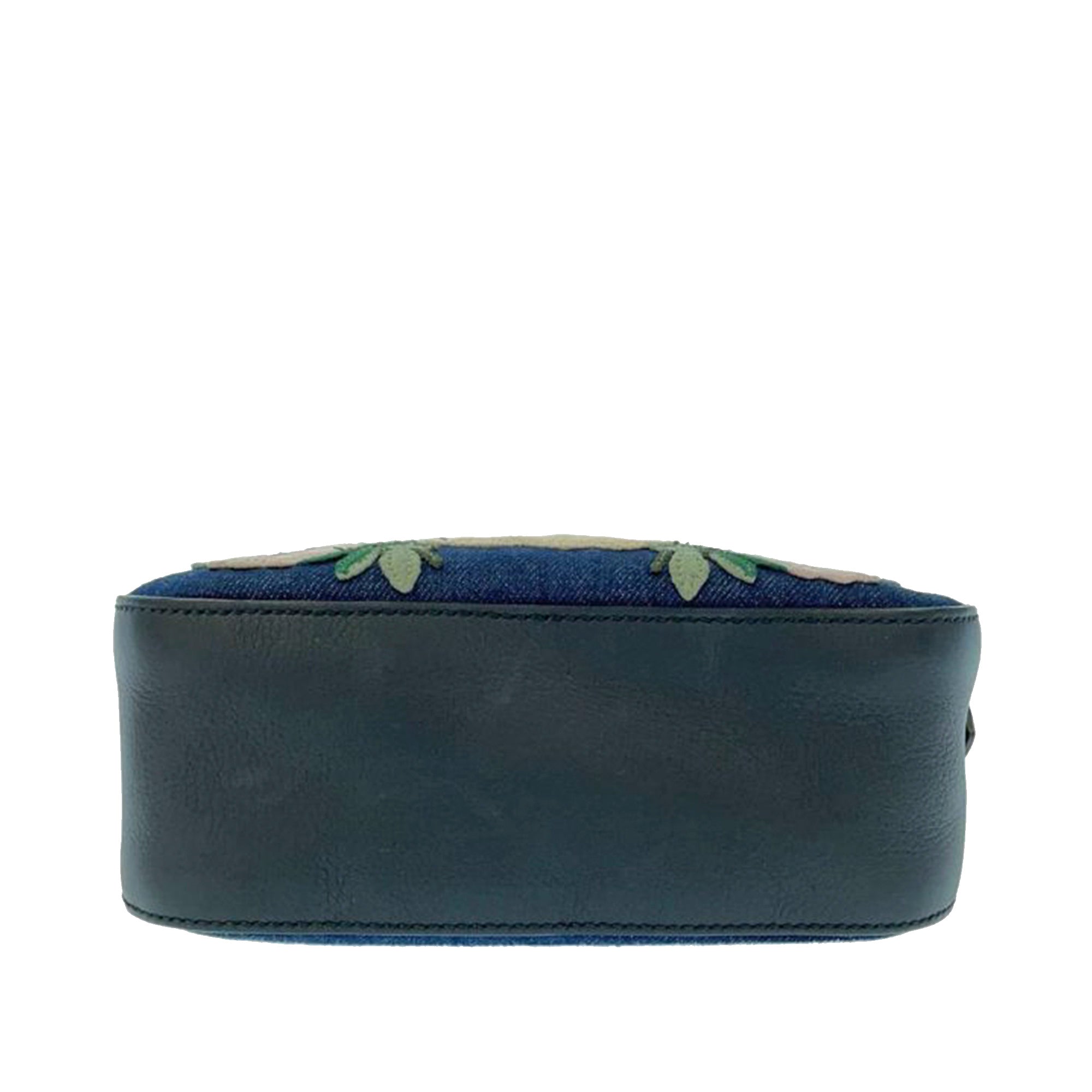Gucci Flower Tiger Camera Bag Blue Denim Canvas