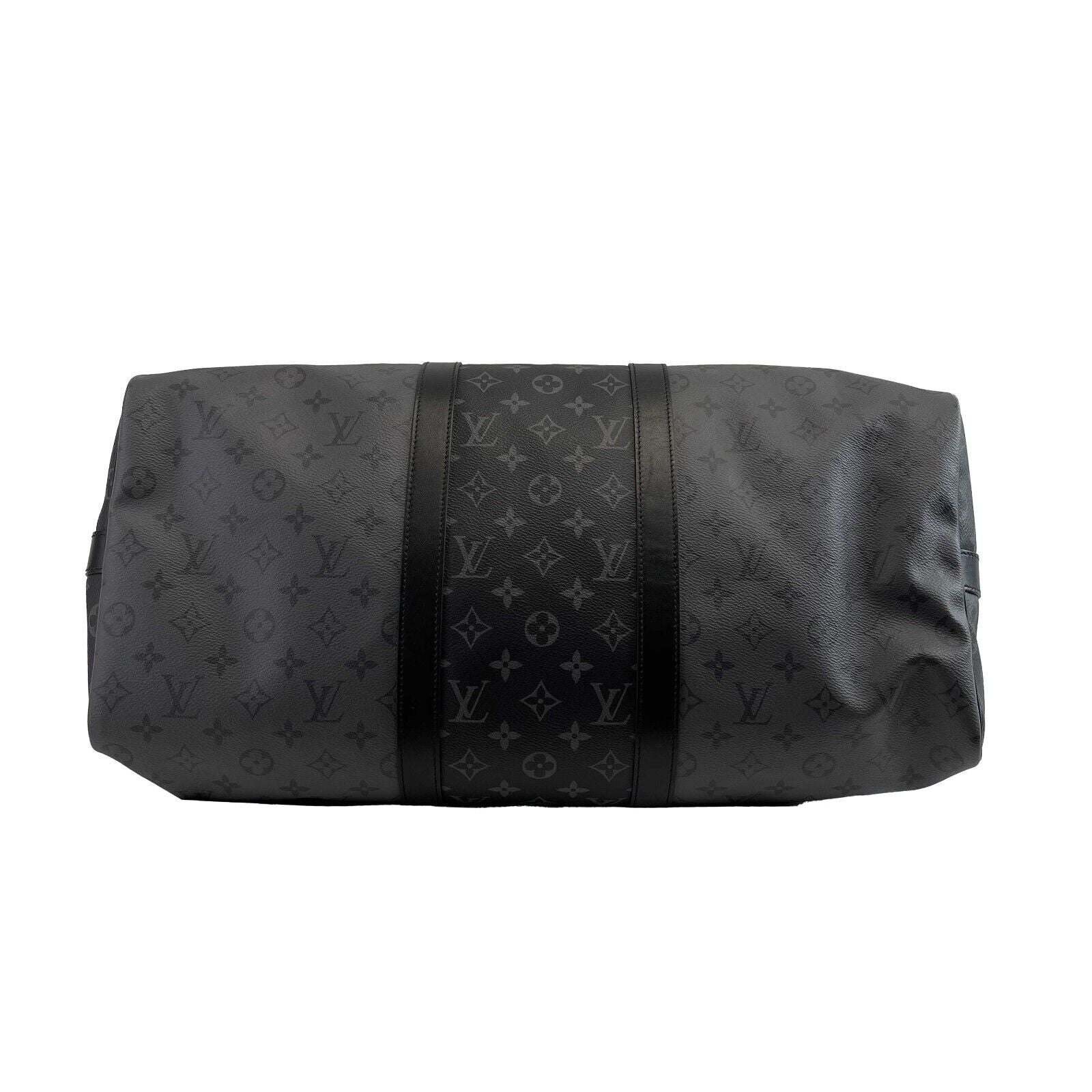 LOUIS VUITTON Keepall Bandouliere 50 Reverse Monogram Eclipse Black Handbag