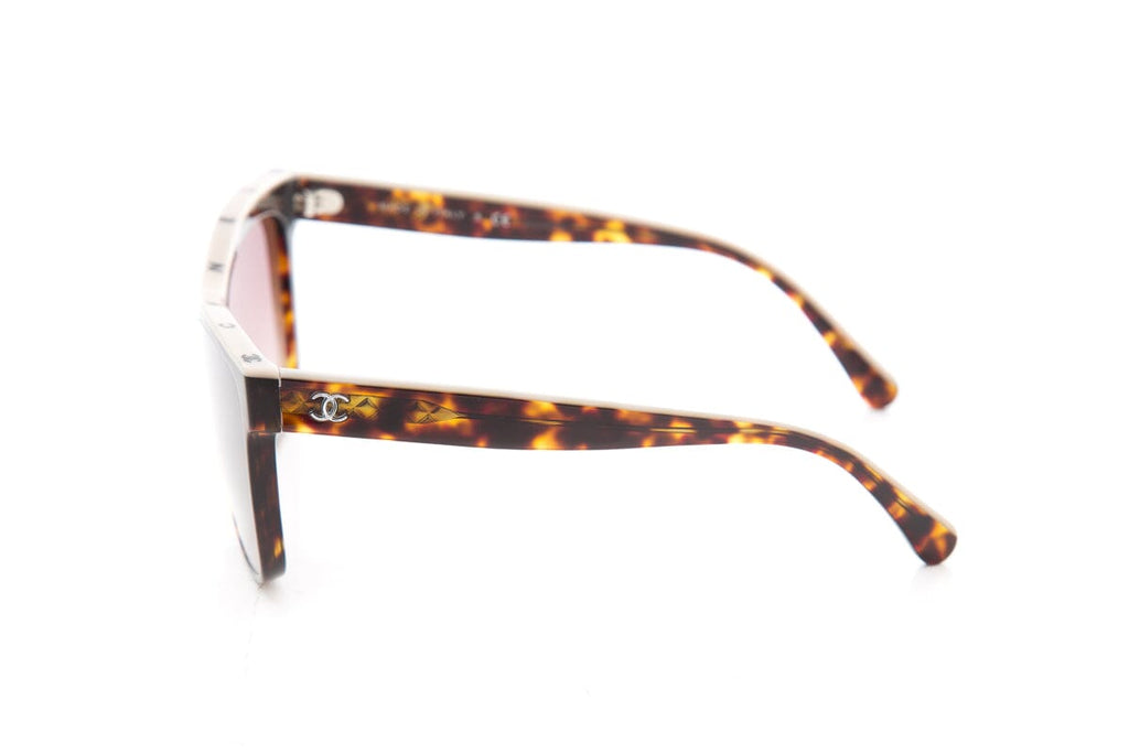 Chanel Brown Square Sunglasses