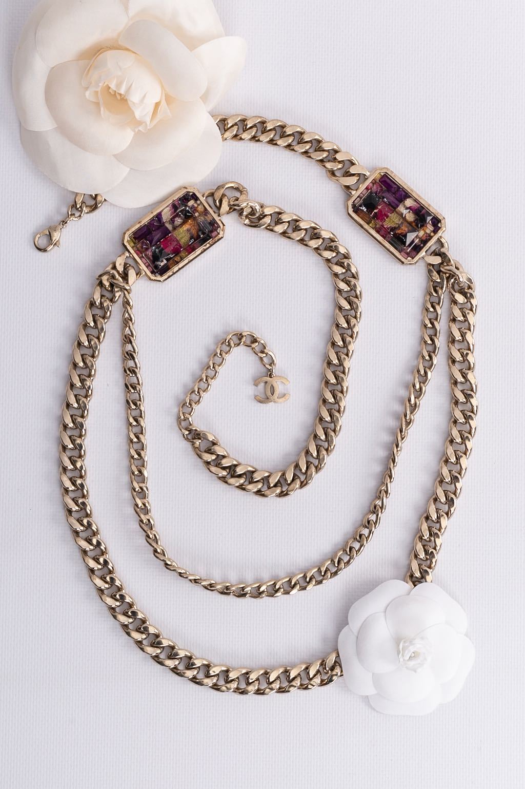 Collier gourmette Chanel D��fil��