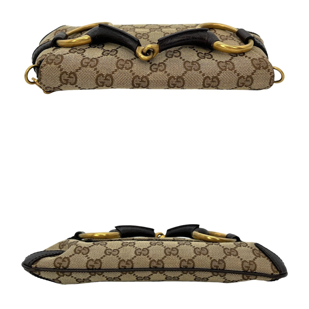 Gucci GG Monogram Horsebit Clutch