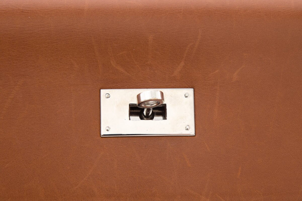 Hermès Vintage Kelly 40 Crinoline & Barenia Leather Handbag