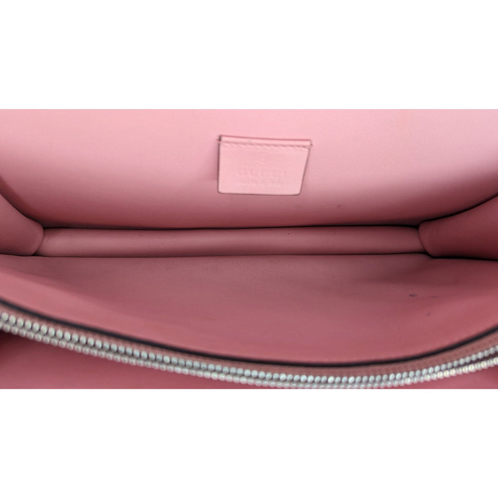 Gucci Suede Crystal Small Dionysus Shoulder Bag Peonia
