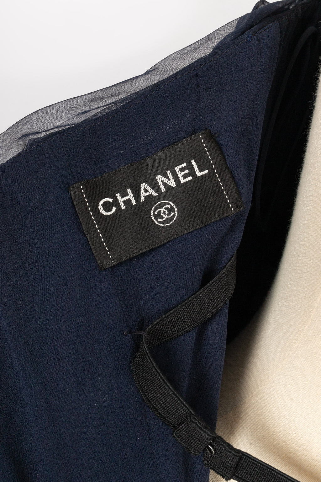 Robe bustier bleue Chanel