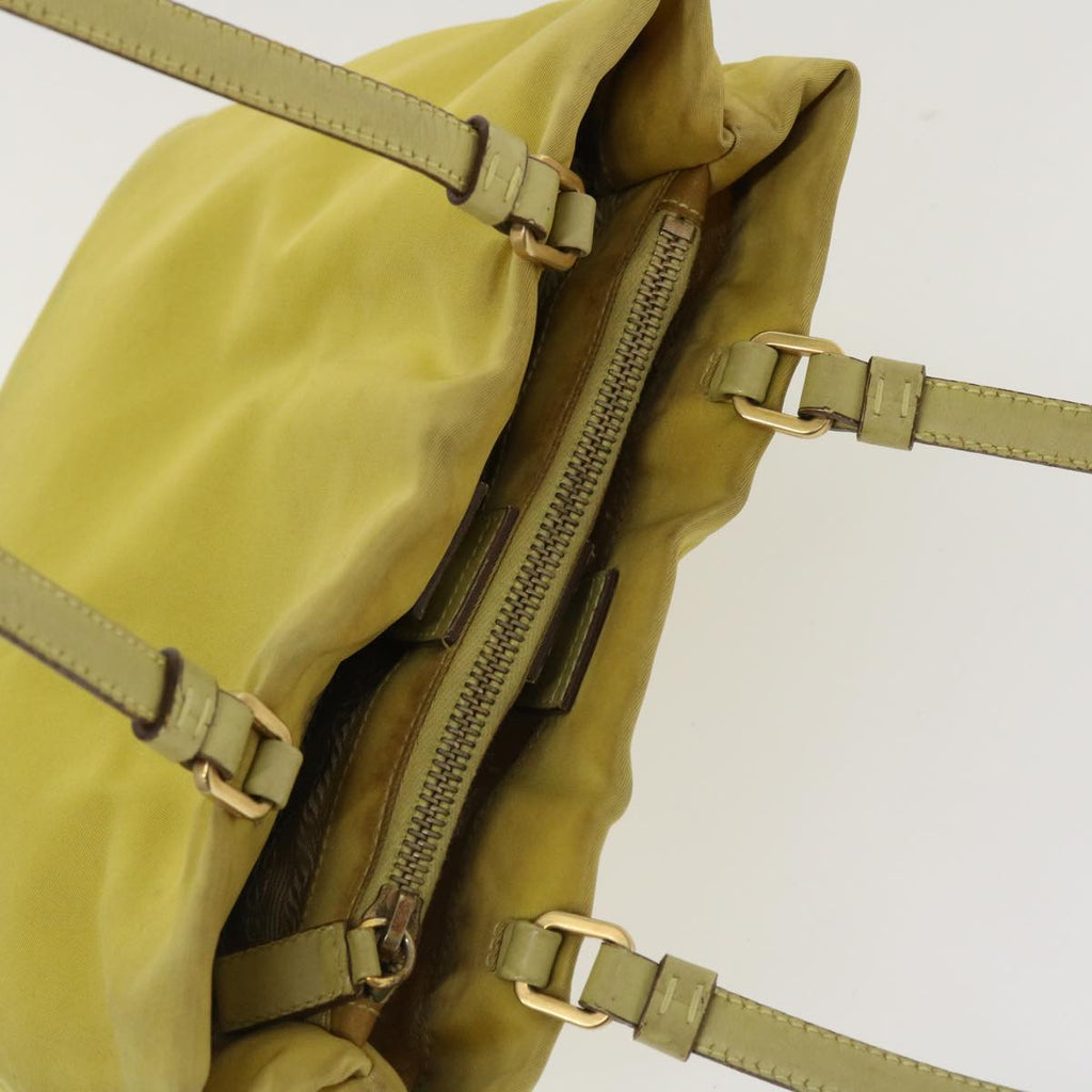 PRADA Shoulder Bag Nylon Yellow  ac1462