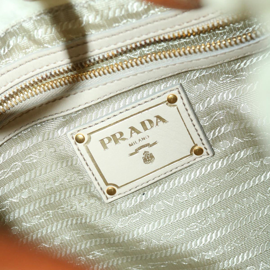 PRADA Shoulder Bag Nylon Beige  ac1841